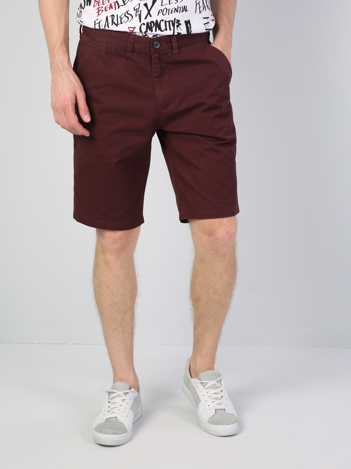 Afișați detalii pentru Short / Pantaloni Scurti De Barbati Mov Regular Fit  Cl1043735