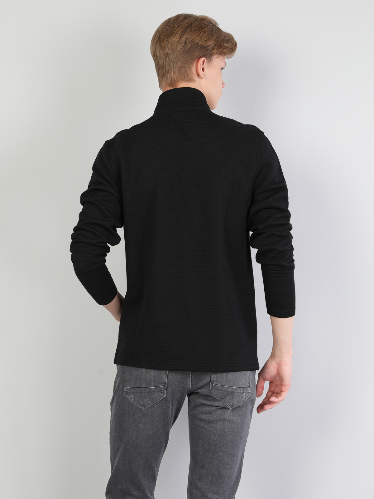 Afișați detalii pentru Jacheta De Barbati Negru Slim Fit  Cl1044077