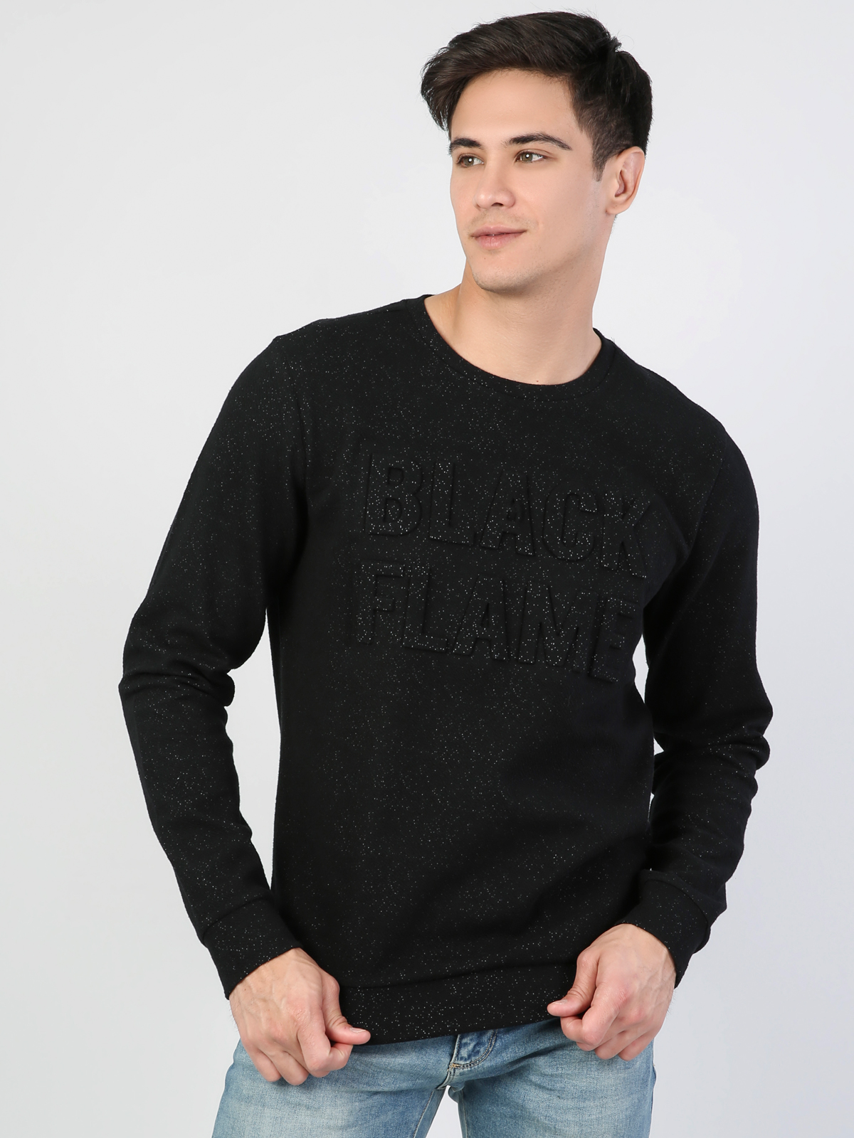 Afișați detalii pentru Hanorac / Bluza De Barbati Negru Regular Fit  Cl1044380