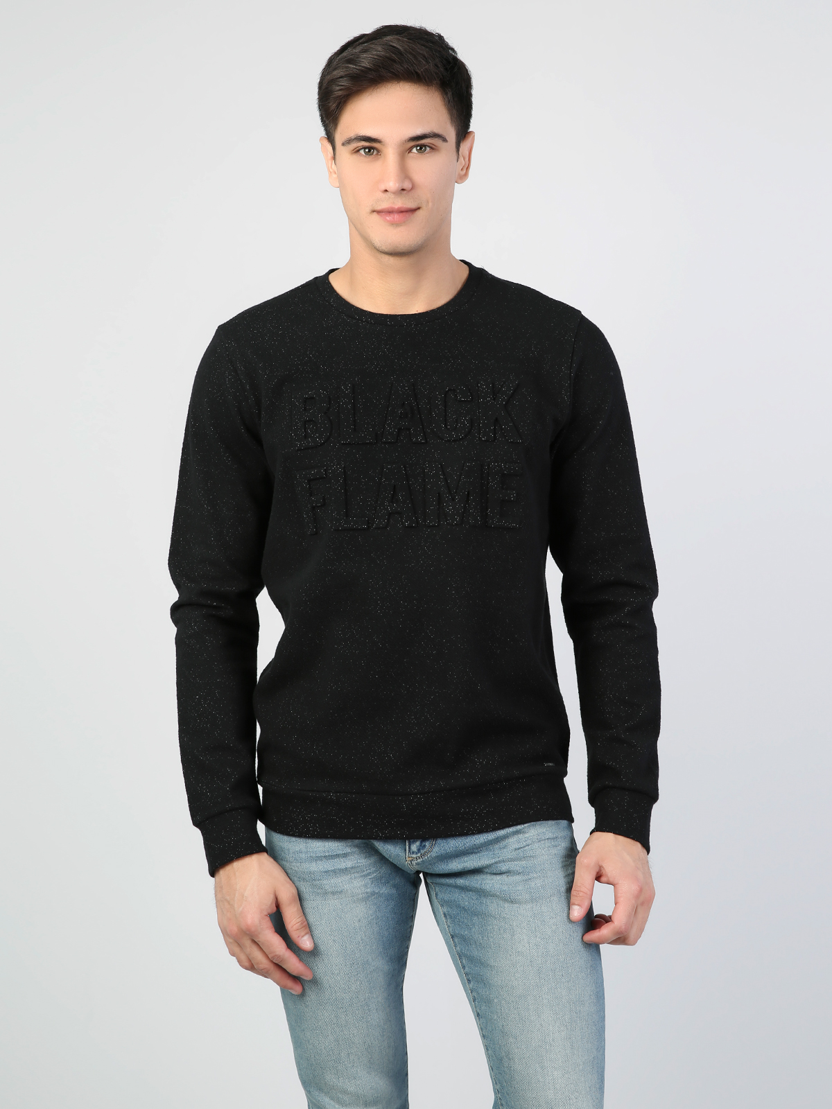 Afișați detalii pentru Hanorac / Bluza De Barbati Negru Regular Fit  Cl1044380