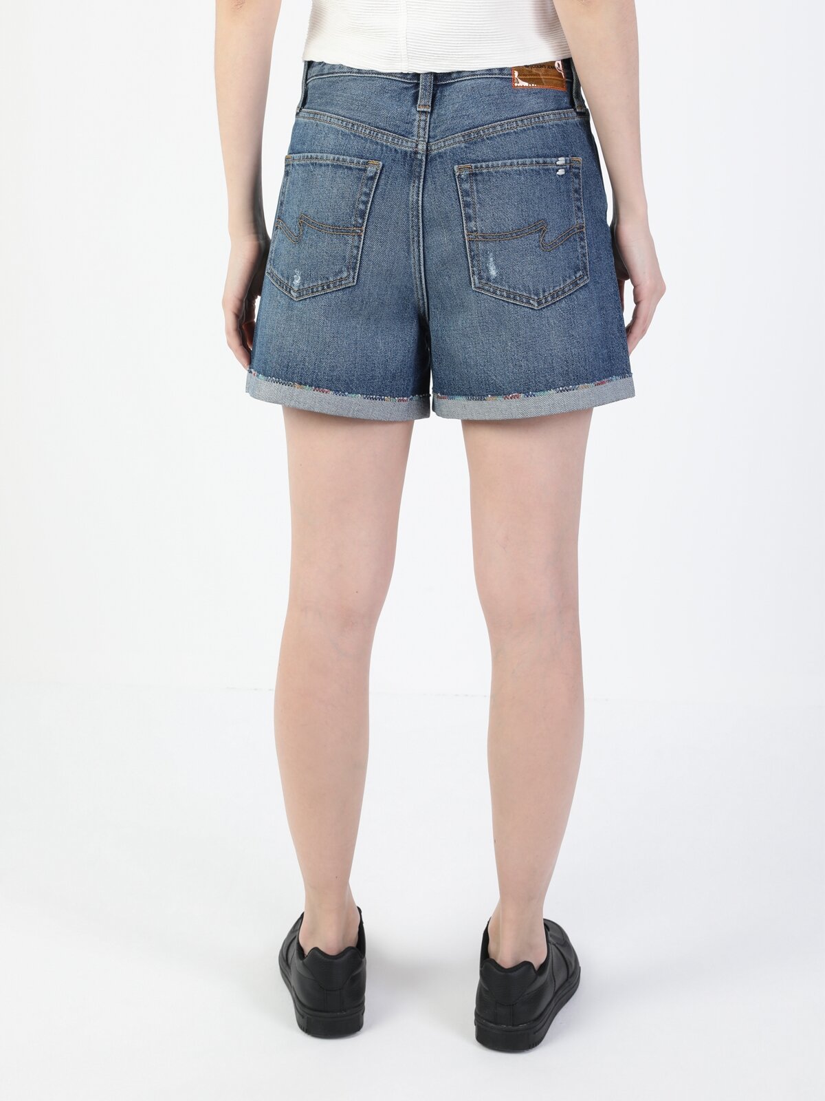 Afișați detalii pentru Short / Pantaloni Scurti De Dama Denim Regular Fit  Cl1049728