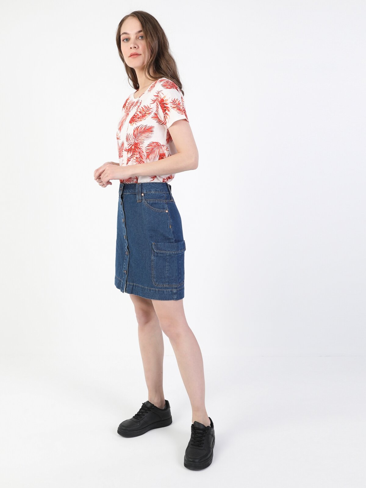 Afișați detalii pentru Fusta De Dama Denim Slim Fit  Cl1049689