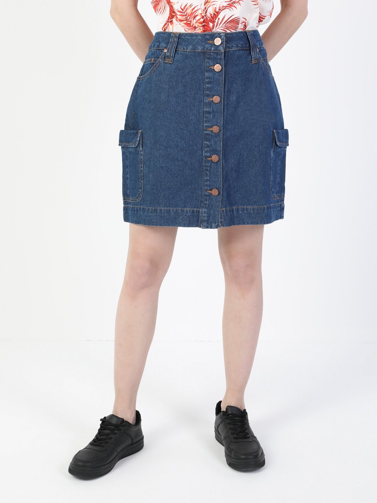 Afișați detalii pentru Fusta De Dama Denim Slim Fit  Cl1049689