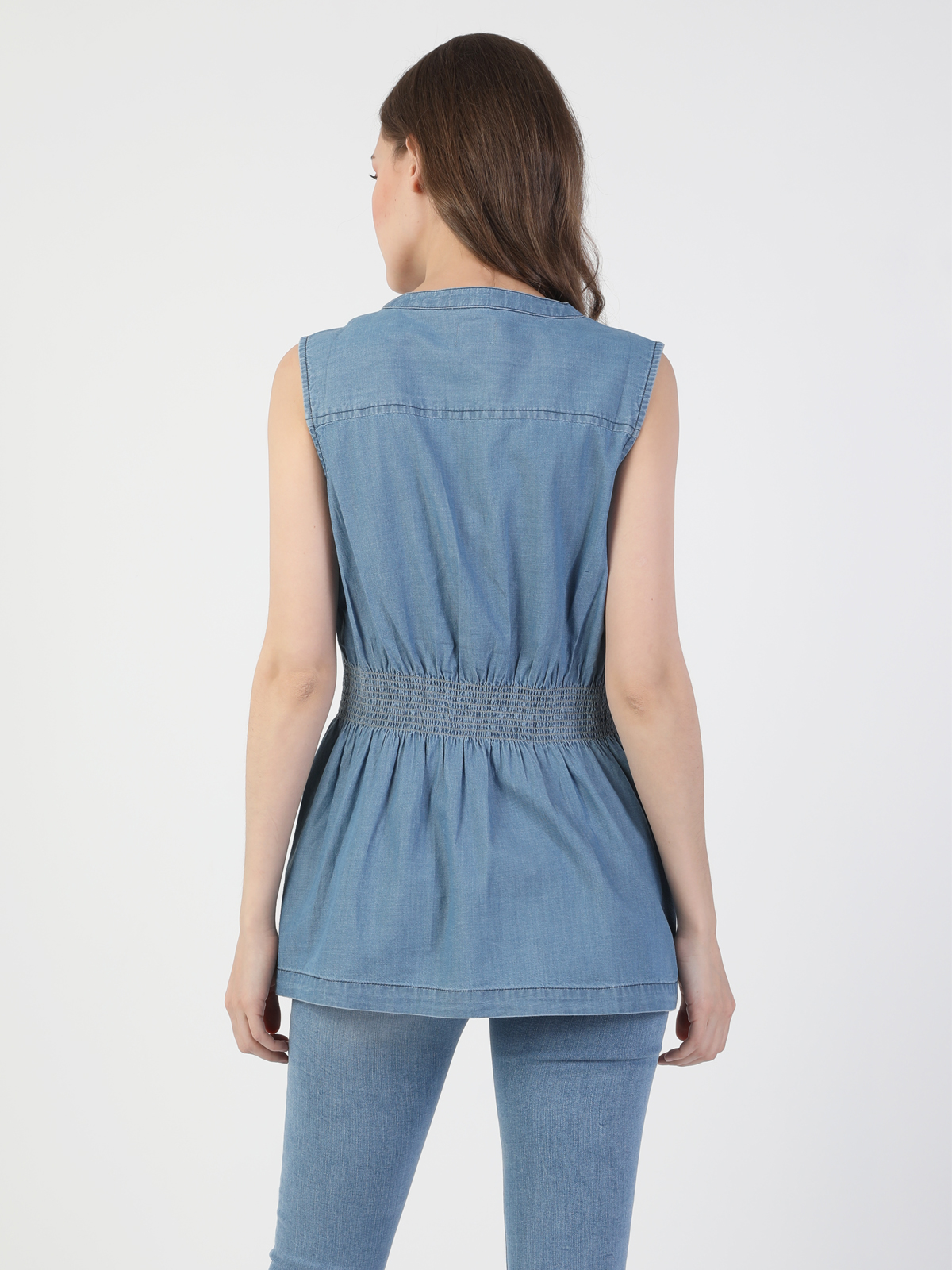 Afișați detalii pentru Camasa Cu Maneca Scurta De Dama Denim Slim Fit  Cl1049716