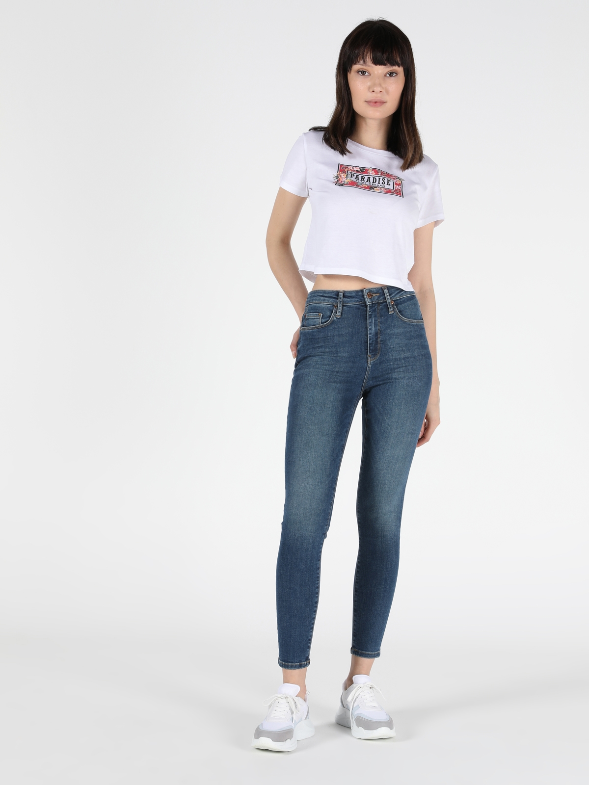 Afișați detalii pentru Pantaloni De Dama Denim Super Slim Fit 760 Diana Cl1049656