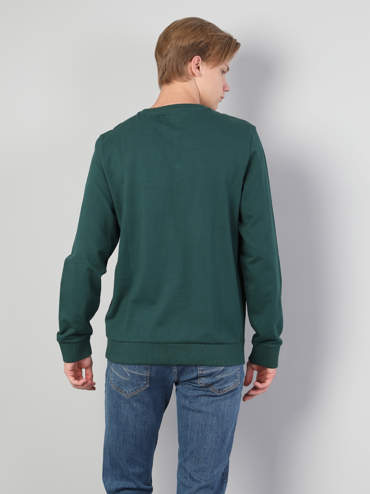 Afișați detalii pentru Hanorac / Bluza De Barbati Verde Regular Fit  Cl1046065