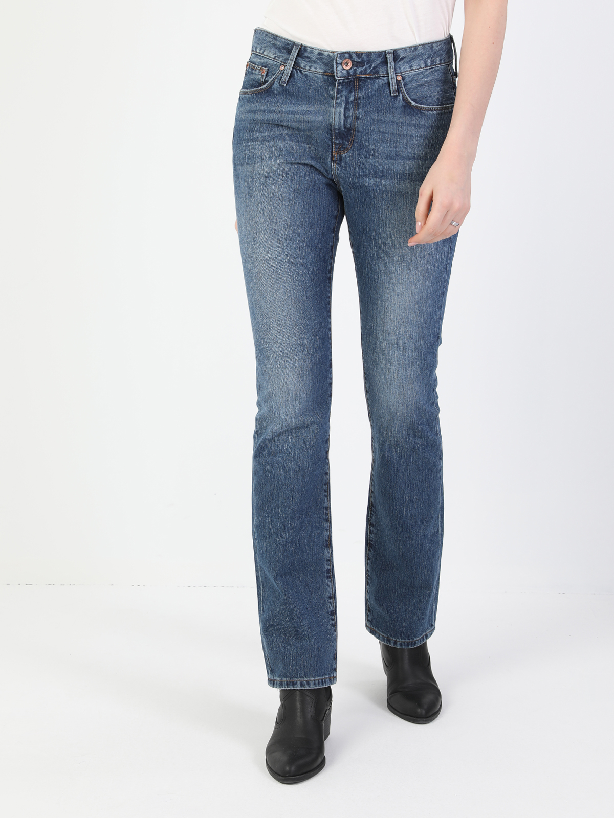 Afișați detalii pentru Pantaloni De Dama Denim Regular Fit 792 Mila Cl1048762