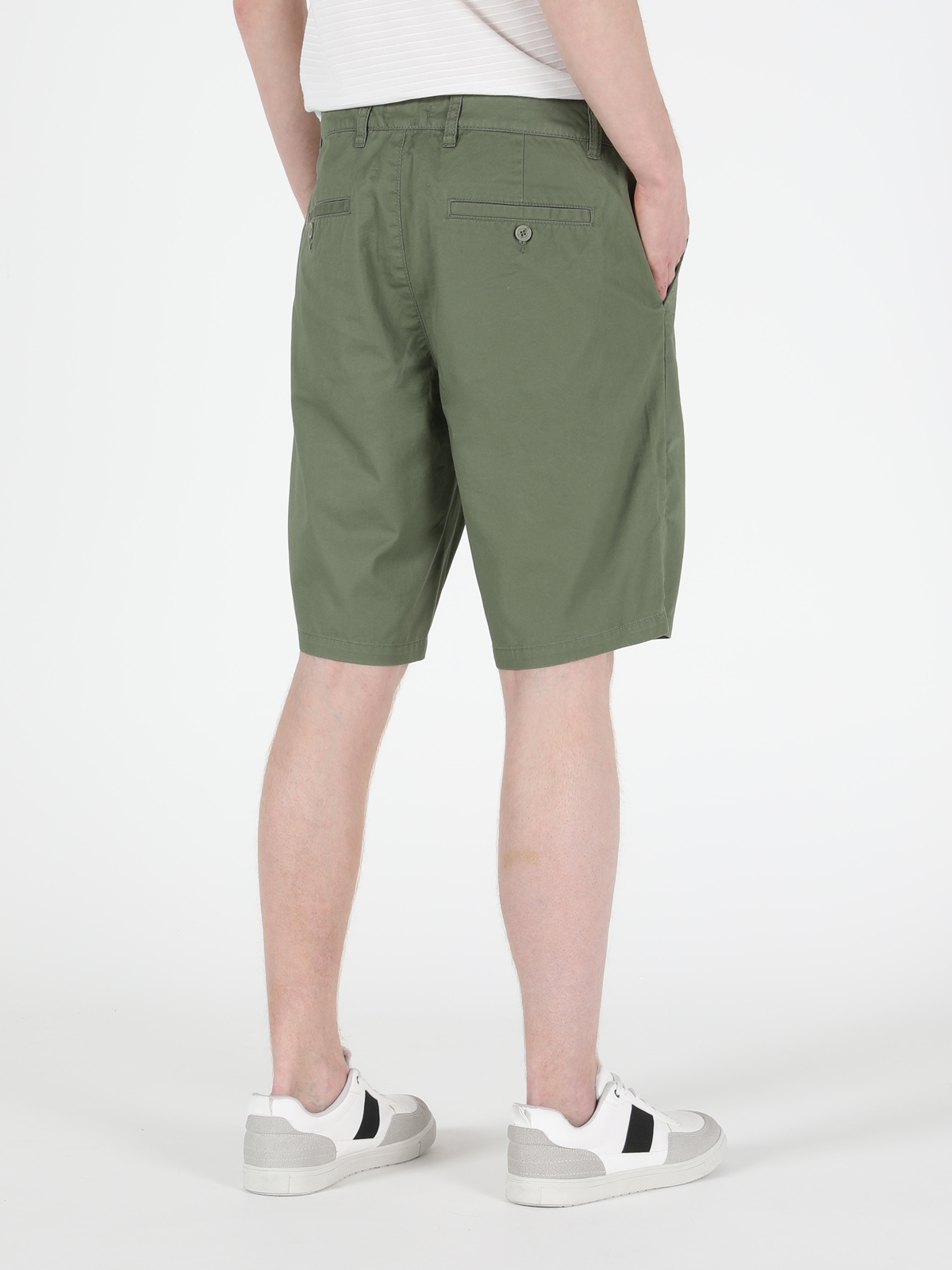 Afișați detalii pentru Short / Pantaloni Scurti De Barbati Verde Regular Fit  Cl1049506