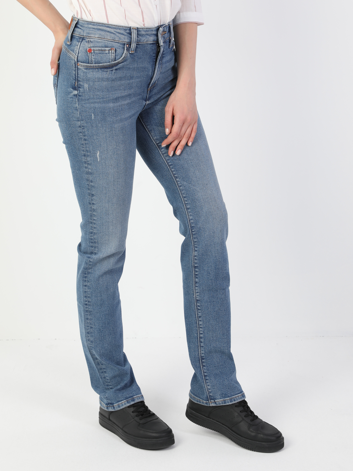 Afișați detalii pentru Pantaloni De Dama Denim Regular Fit 792 Mila Cl1049670