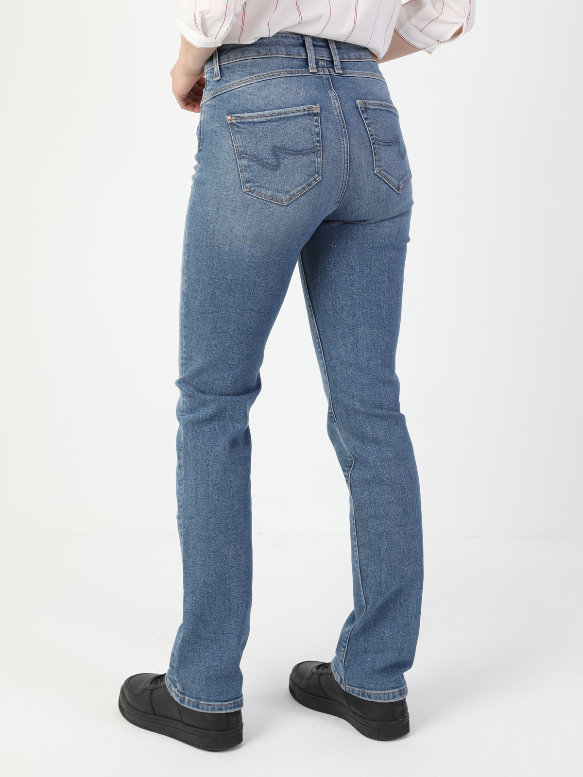 Afișați detalii pentru Pantaloni De Dama Denim Regular Fit 792 Mila Cl1049670