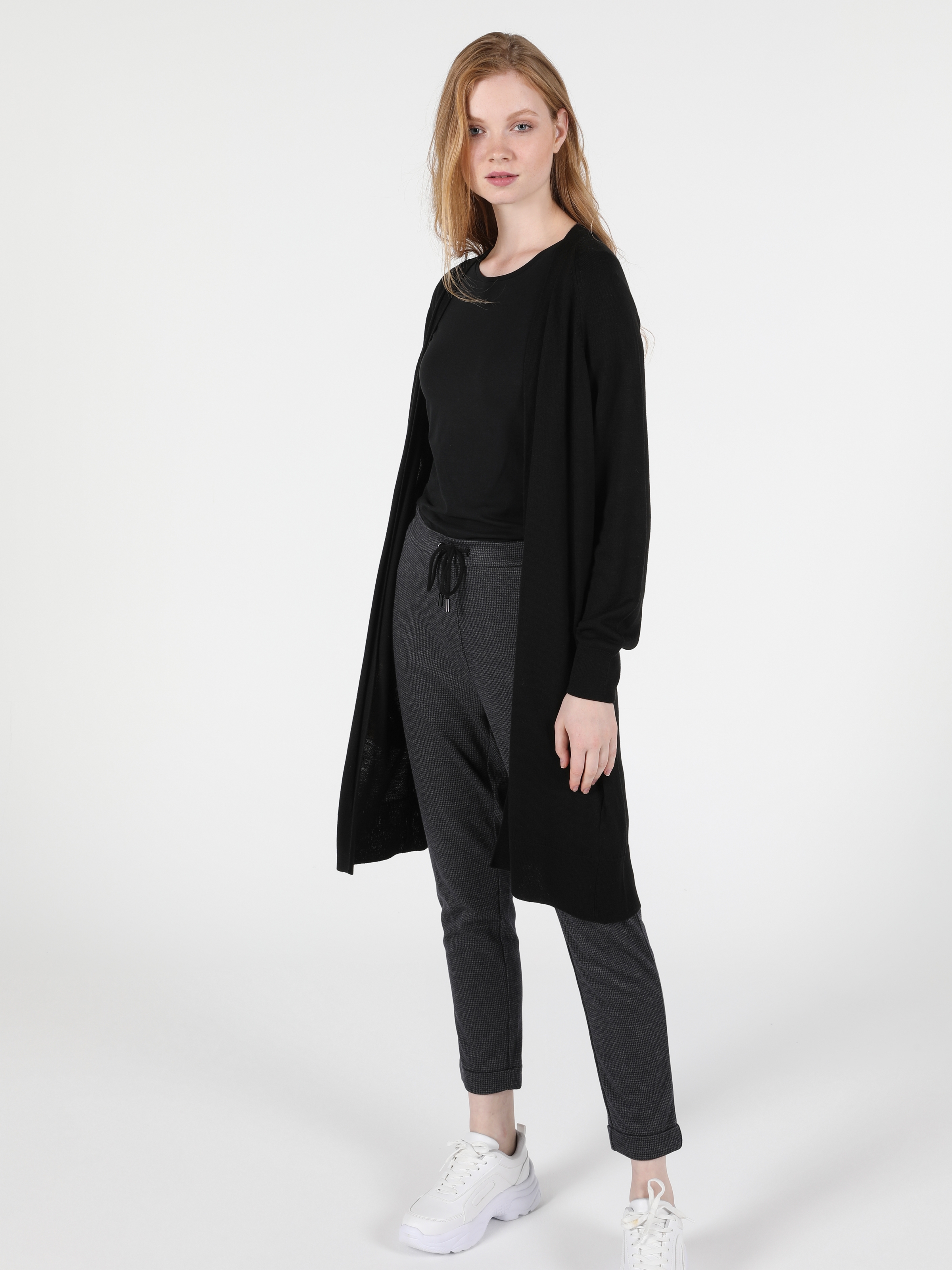 Afișați detalii pentru Cardigan De Dama Negru Regular Fit  CL1050370