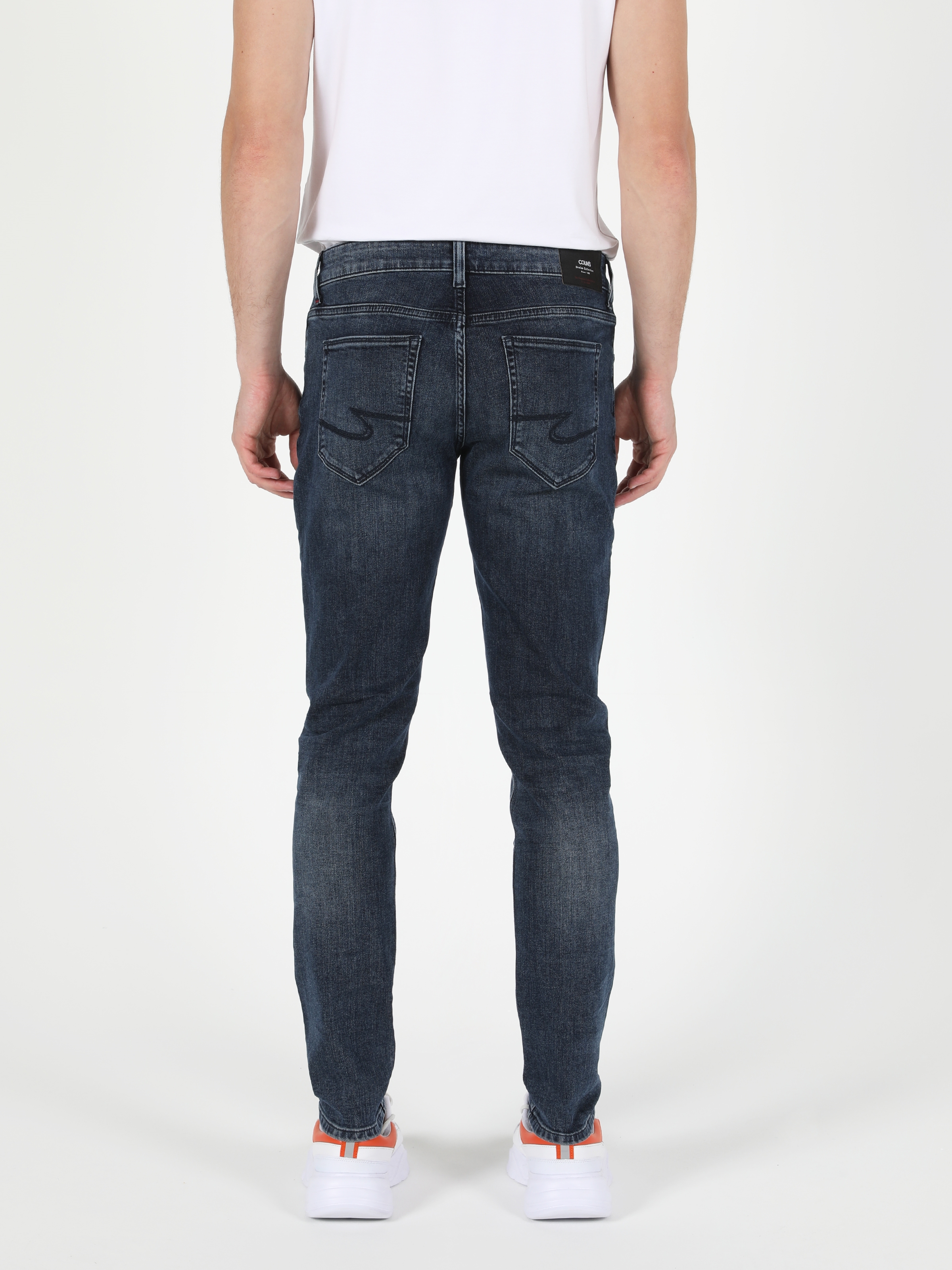 Afișați detalii pentru Pantaloni De Barbati Albastru Slim Fit 041 Danny Cl1051673