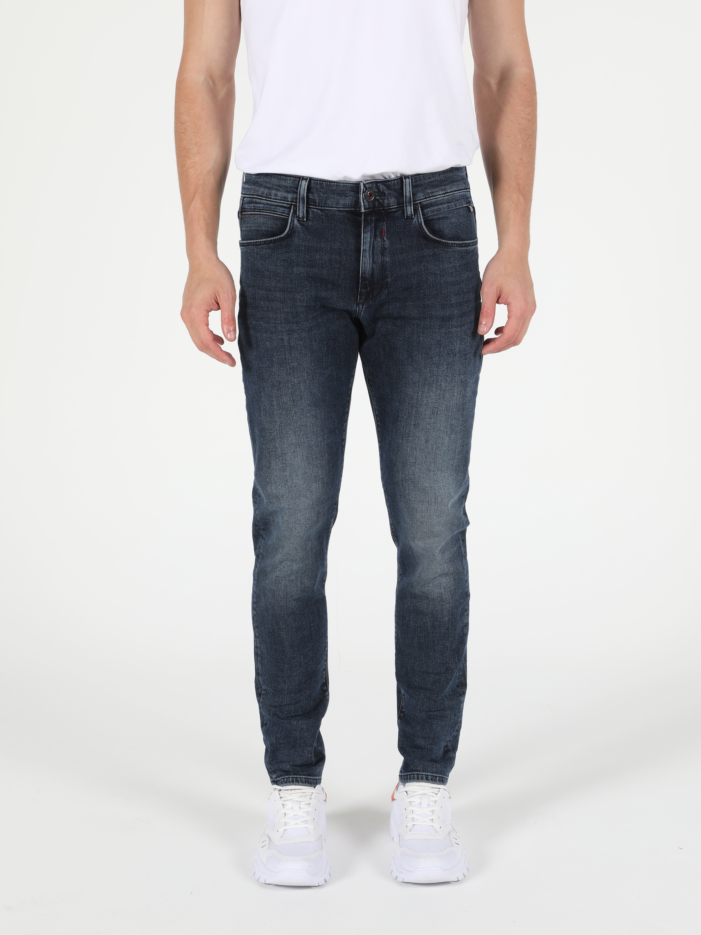 Afișați detalii pentru Pantaloni De Barbati Albastru Slim Fit 041 Danny Cl1051673