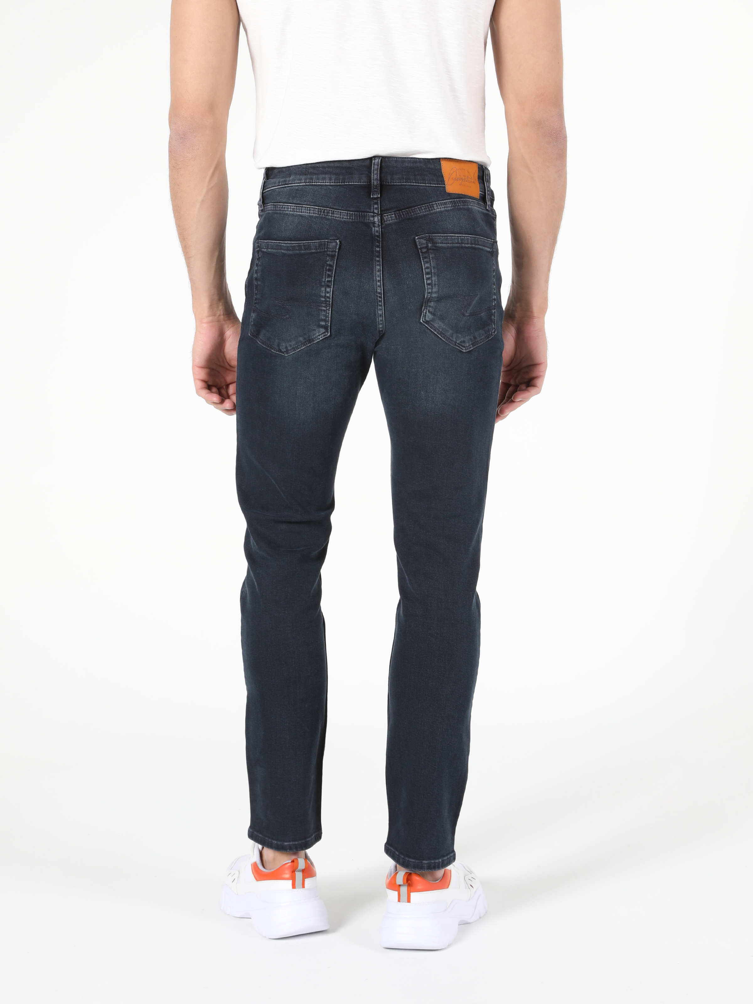 Afișați detalii pentru Pantaloni De Barbati Albastru Marin Skinny Fit  Cl1052758