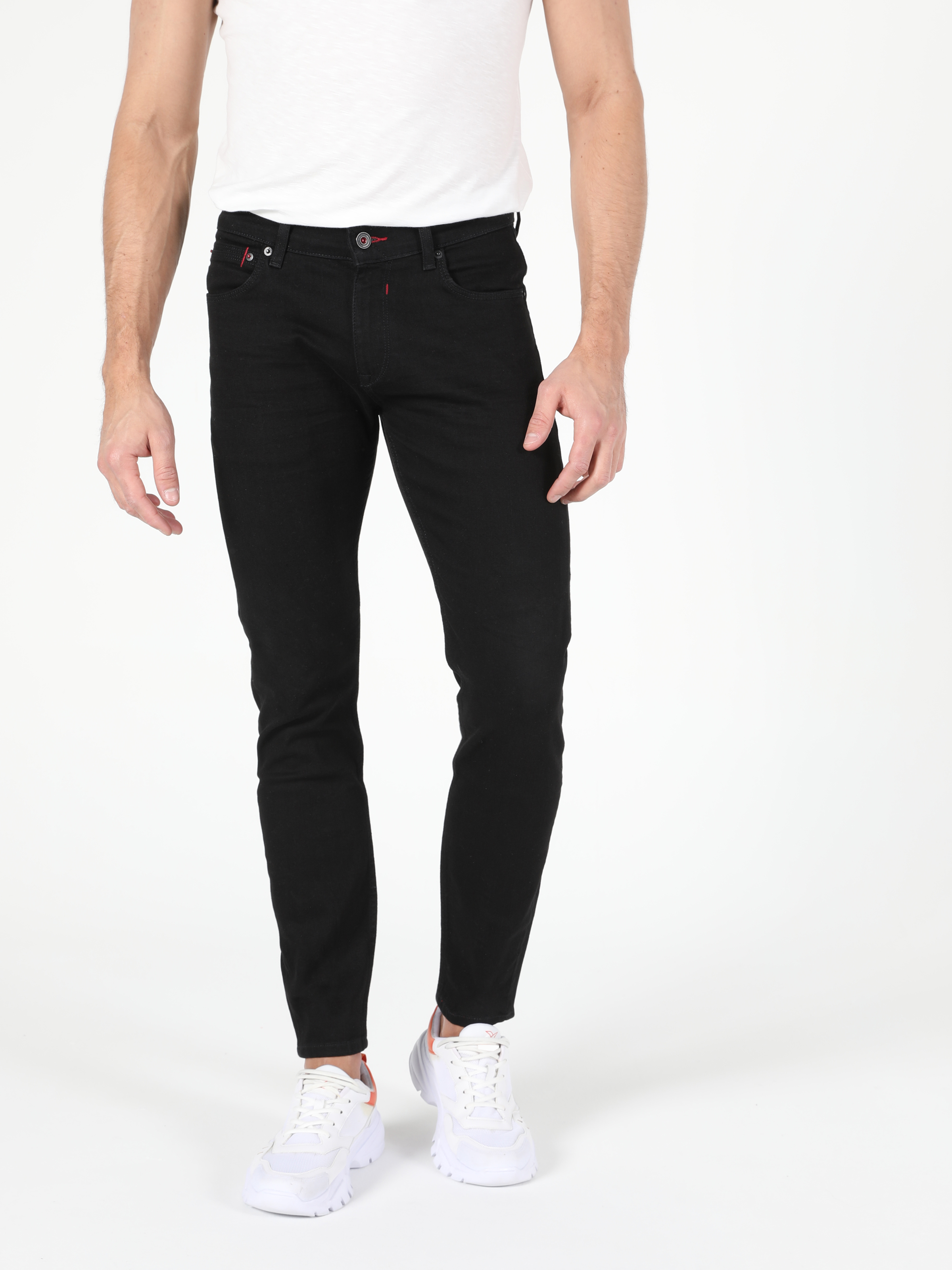 Afișați detalii pentru Pantaloni De Barbati Albastru Skinny Fit 040 Alex Cl1052799