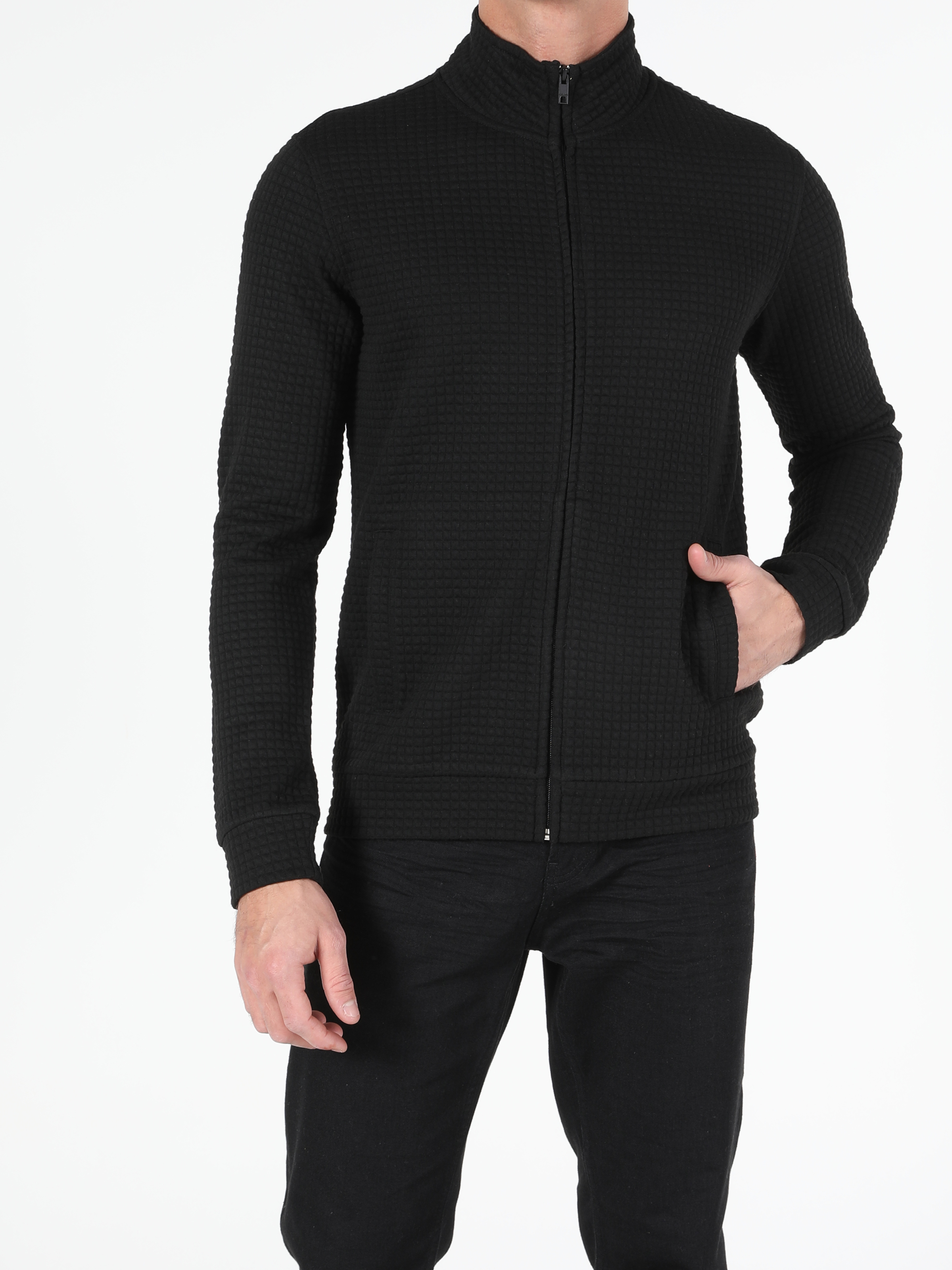 Afișați detalii pentru Jacheta De Barbati Negru Slim Fit  Cl1053234