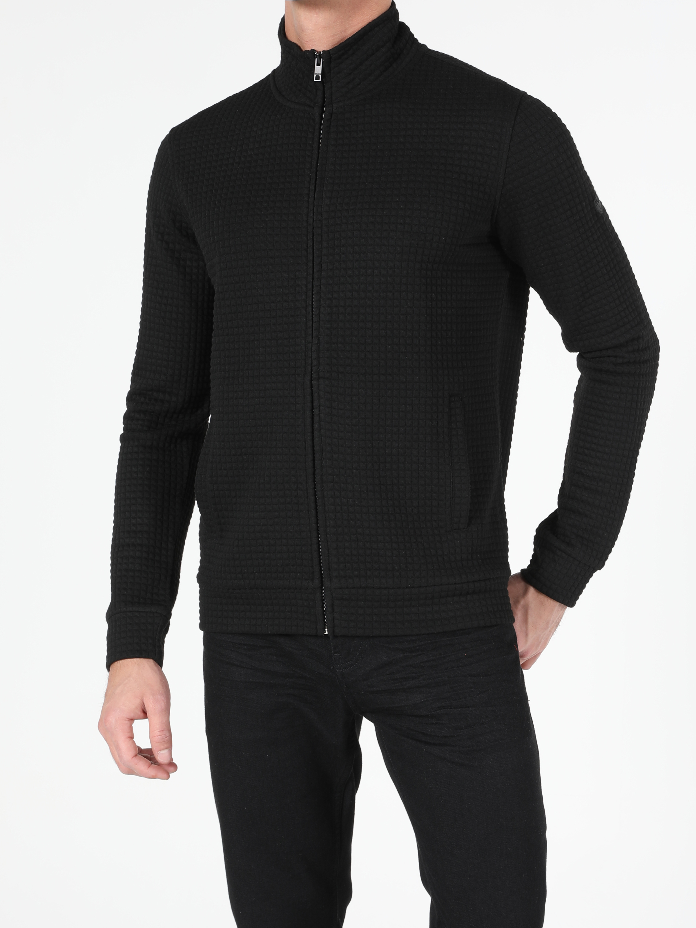 Afișați detalii pentru Jacheta De Barbati Negru Slim Fit  Cl1053234