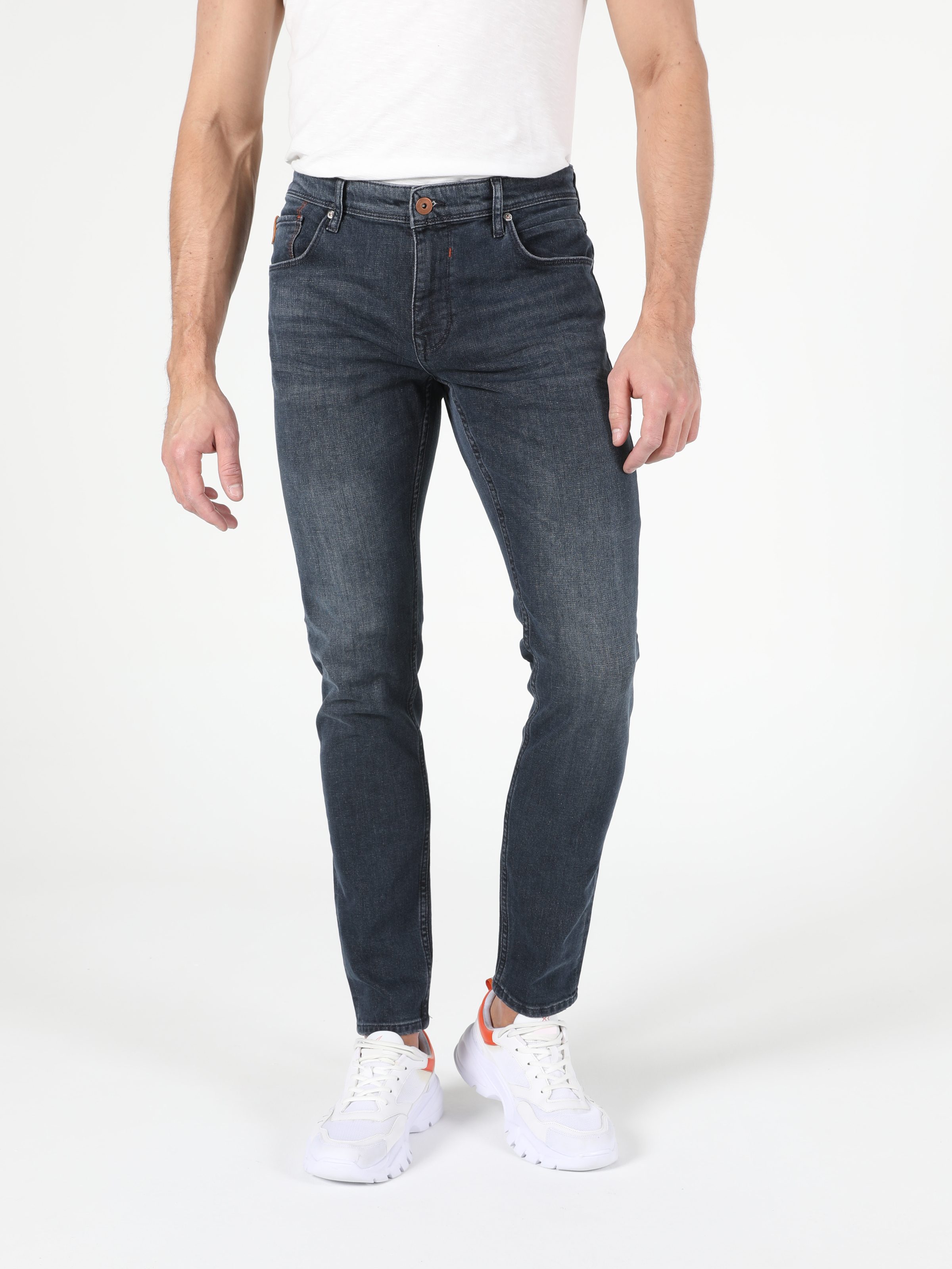 Afișați detalii pentru Pantaloni De Barbati Albastru Slim Fit 041 Danny Cl1052768