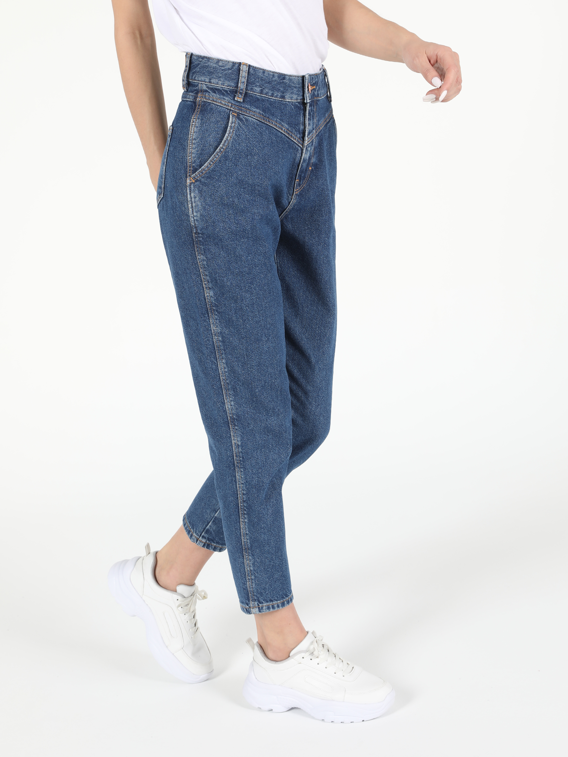 Afișați detalii pentru Pantaloni De Dama Denim Mom Fit 896  Maria Cl1055258