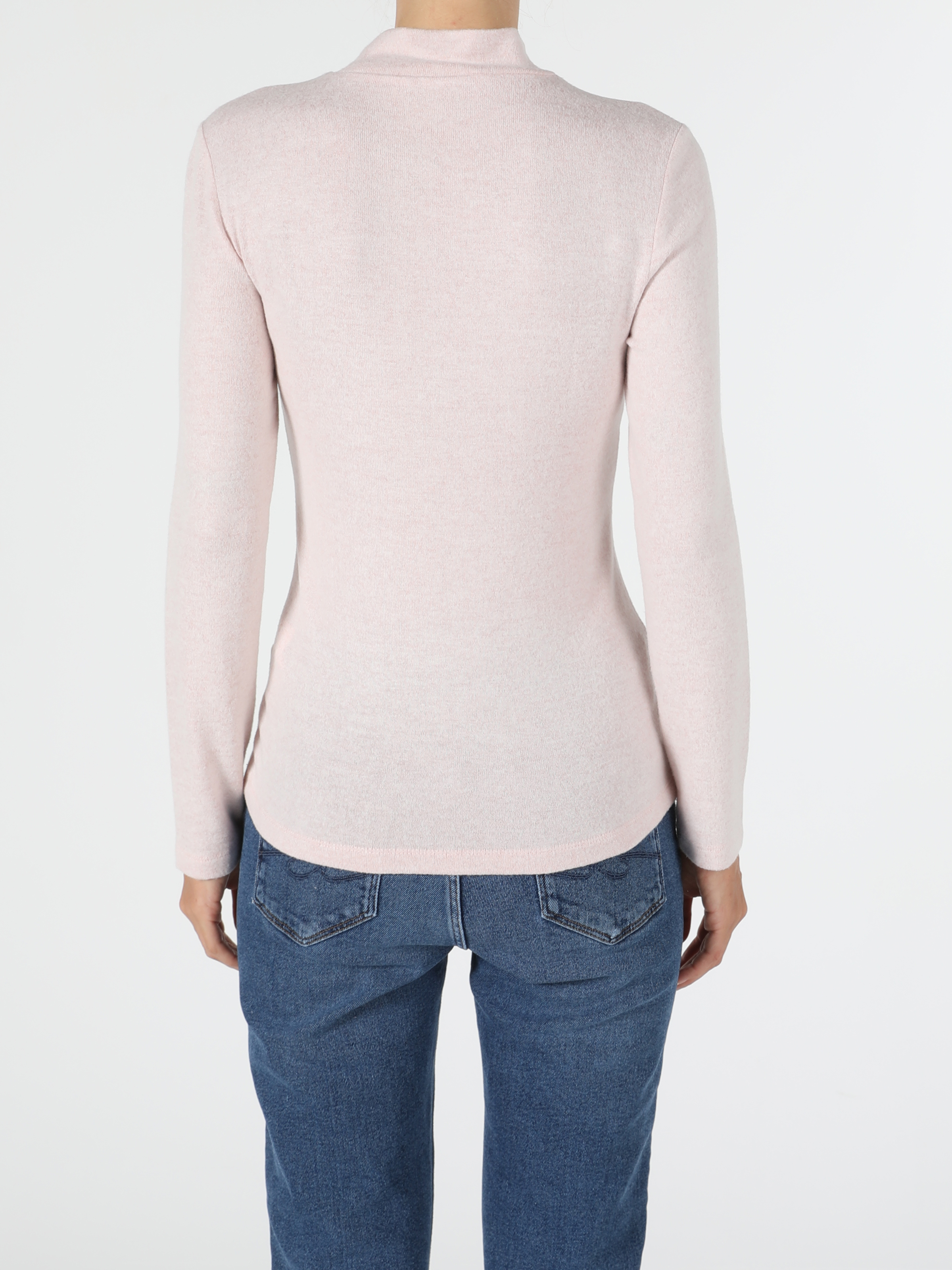 Afișați detalii pentru Tricou Cu Maneca Lunga De Dama Roz Slim Fit  Cl1050998