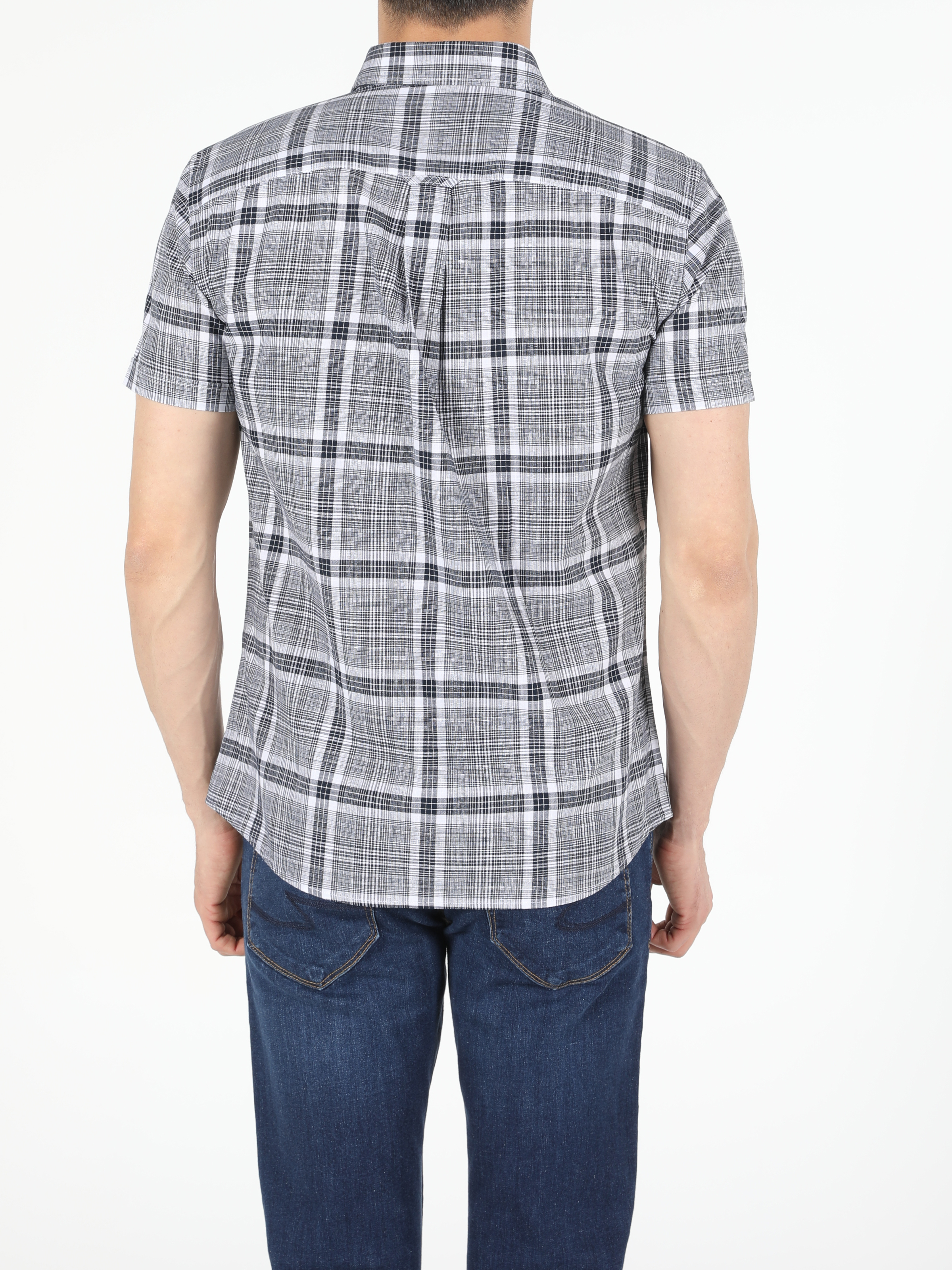 Afișați detalii pentru Camasa Cu Maneca Scurta De Barbati  Slim Fit  Cl1054244