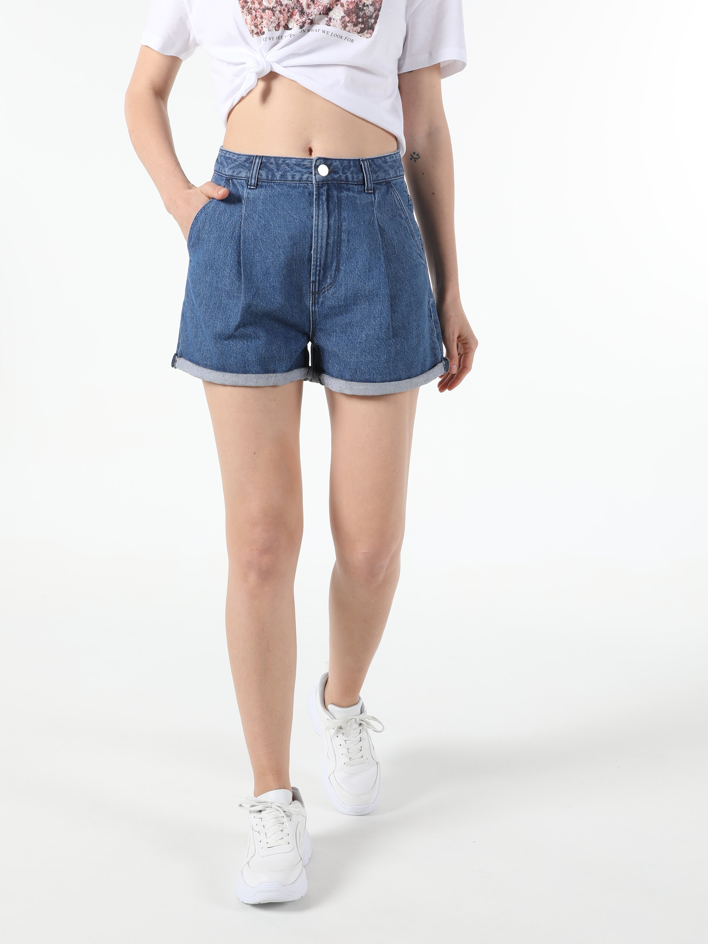 Afișați detalii pentru Short / Pantaloni Scurti De Dama Denim Chino  Cl1054742