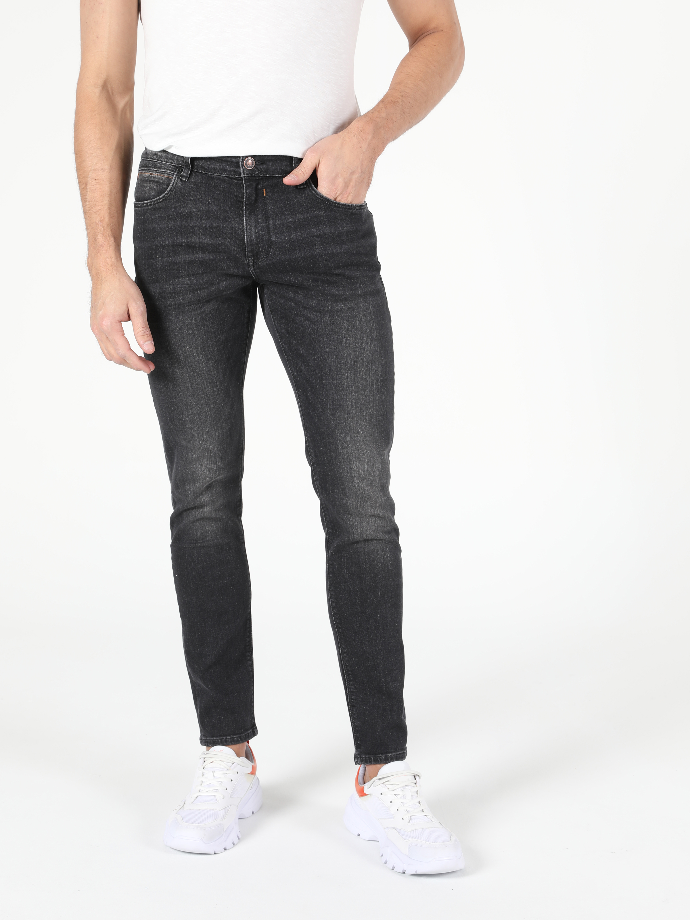 Afișați detalii pentru Pantaloni De Barbati Albastru Inchis Slim Fit 041 Danny Cl1055268