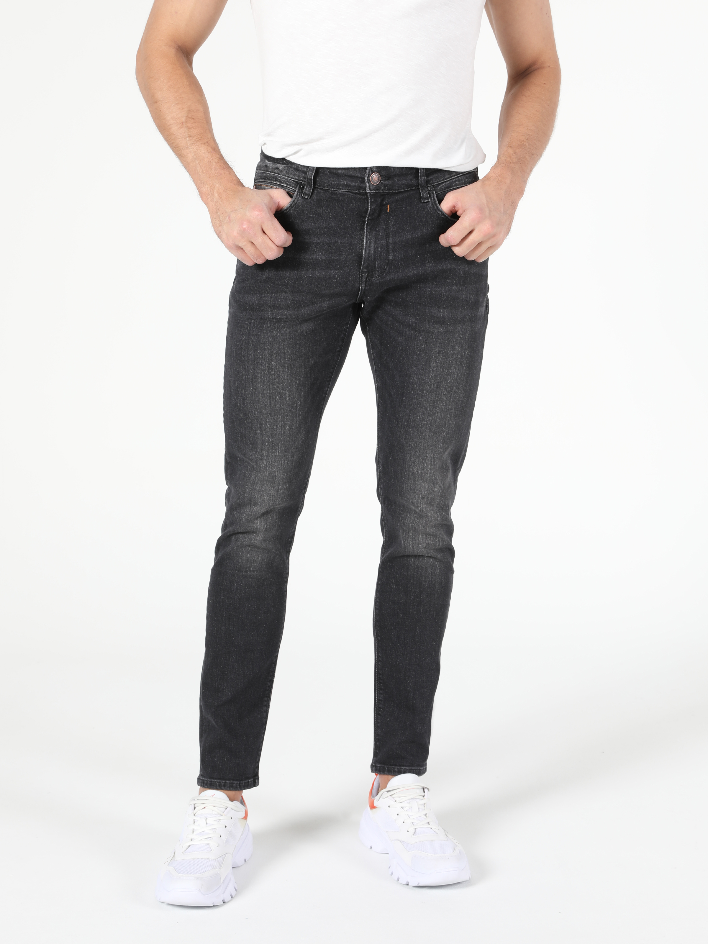 Afișați detalii pentru Pantaloni De Barbati Albastru Inchis Slim Fit 041 Danny Cl1055268