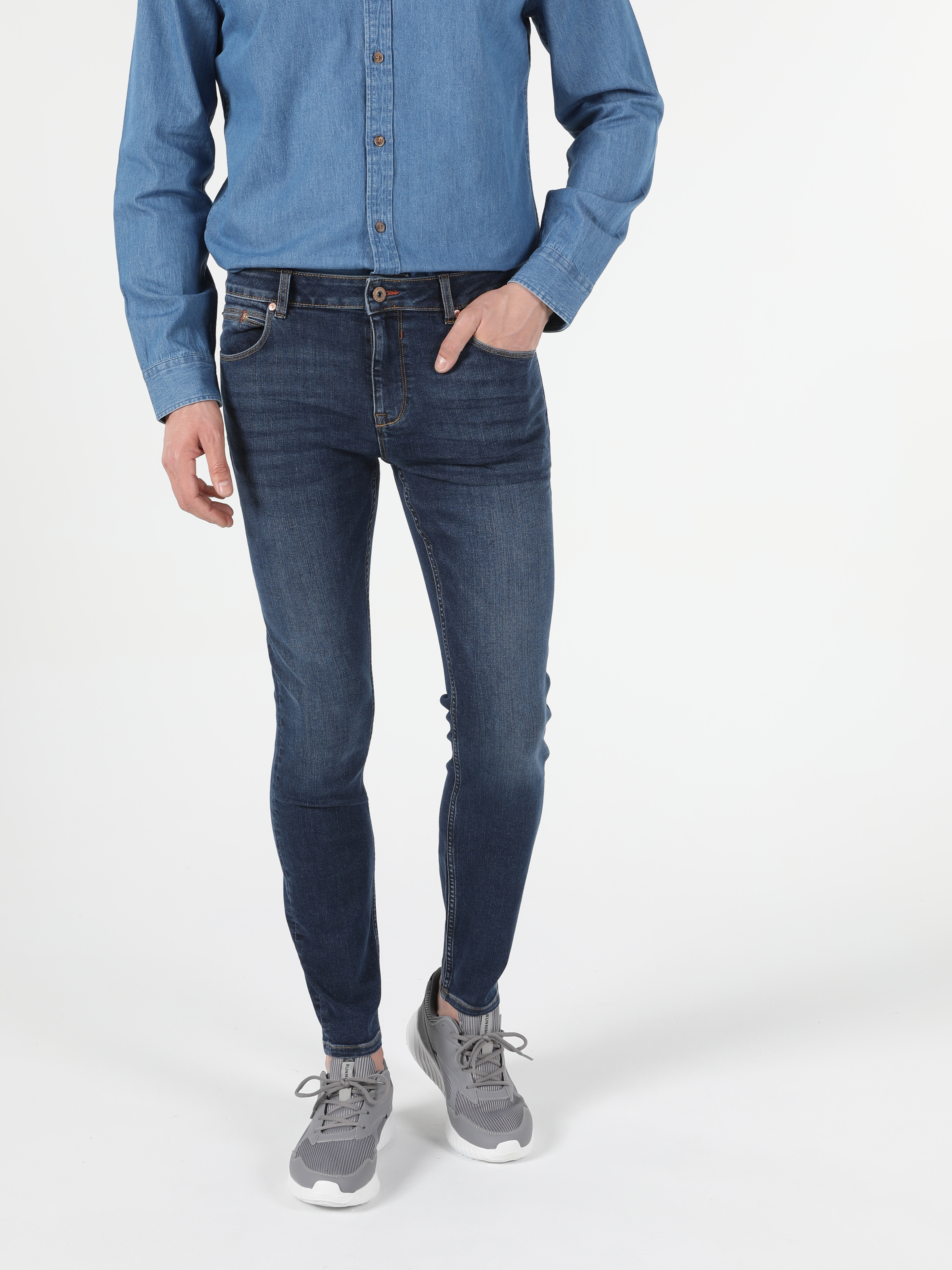 Afișați detalii pentru Blugi De Barbati Cu Talie Joasa Skinny Fit  040 Alex