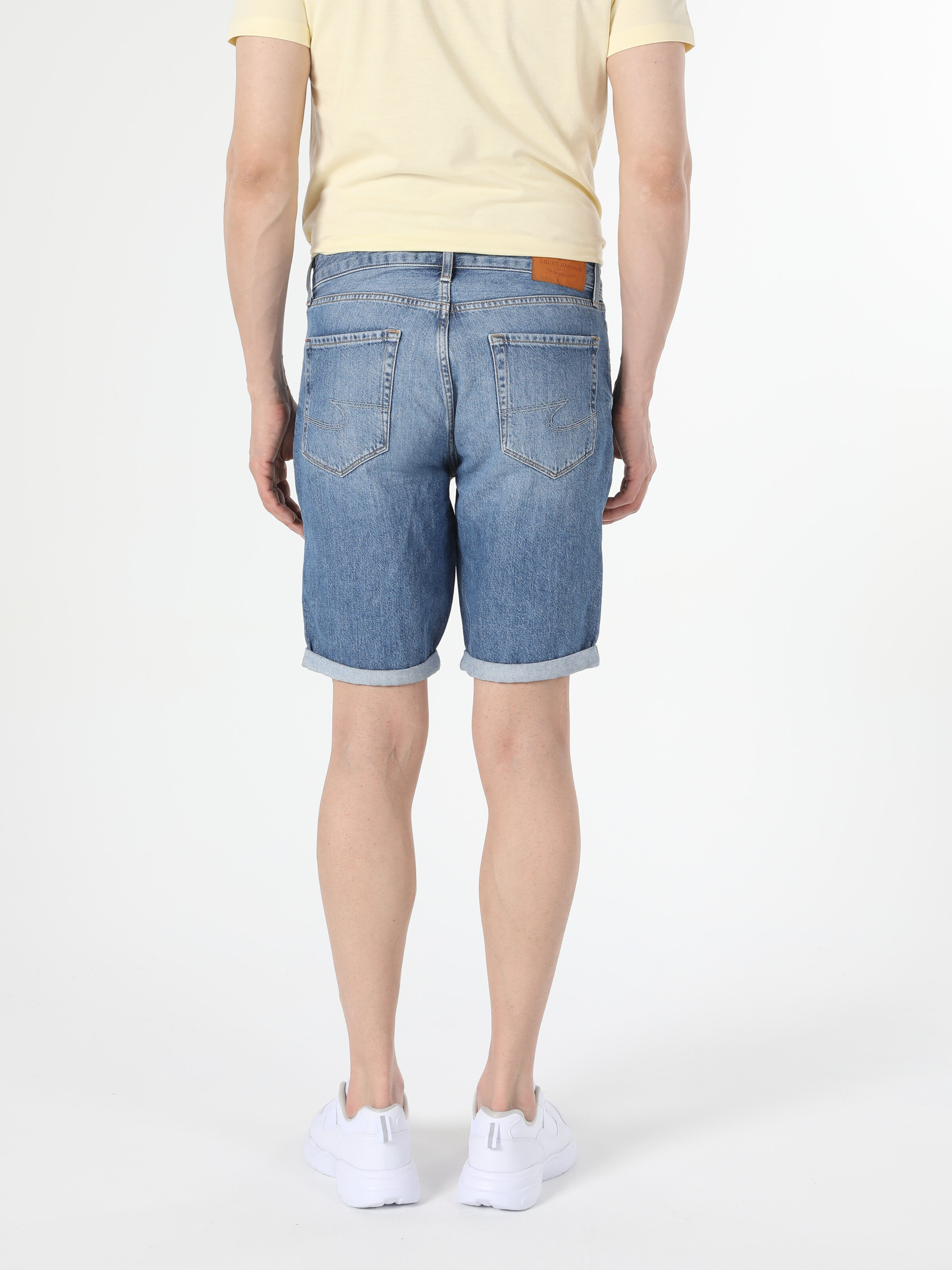 Afișați detalii pentru Short / Pantaloni Scurti De Barbati Denim Regular Fit 045 David Cl1054577