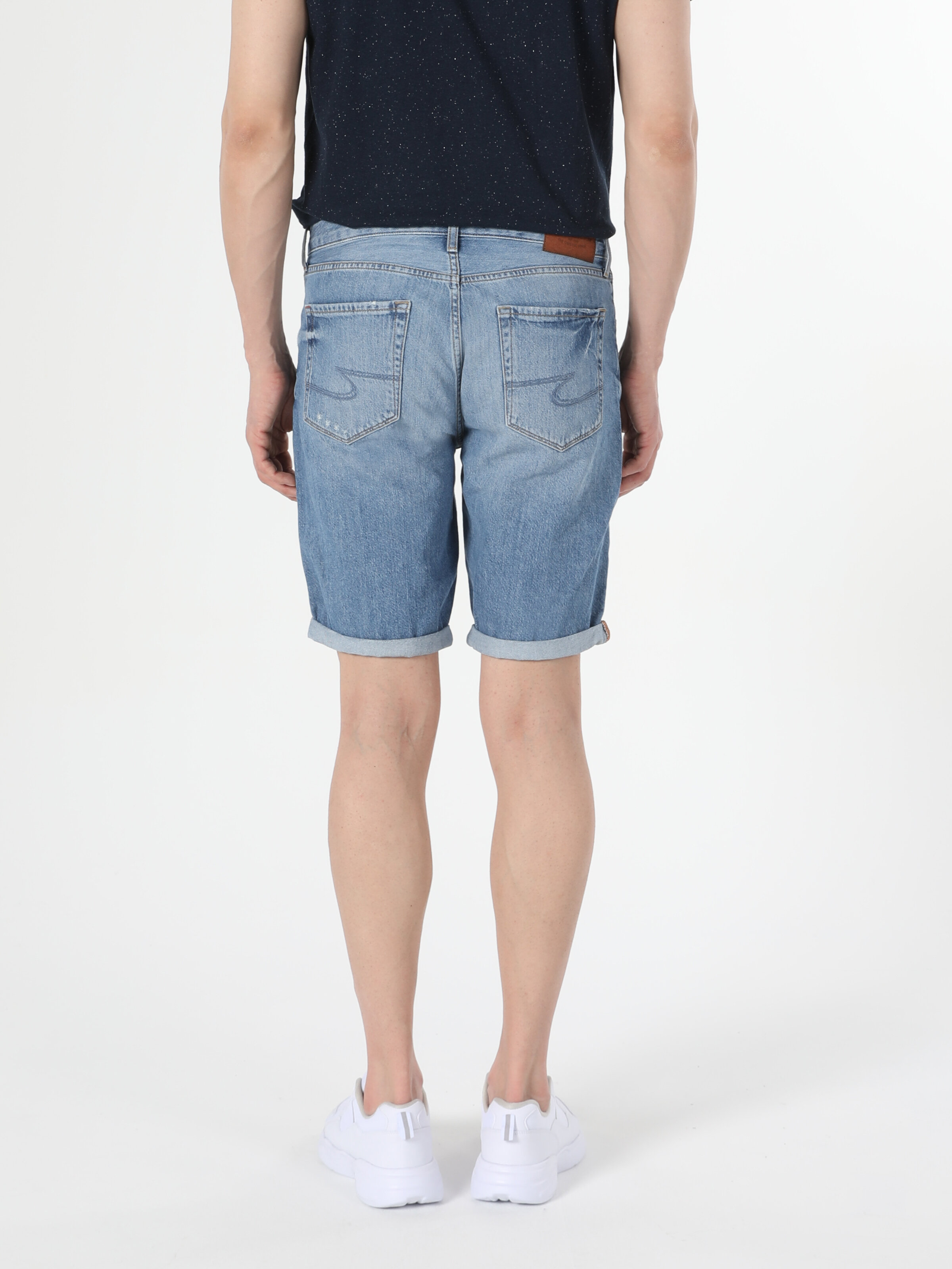 Afișați detalii pentru Short / Pantaloni Scurti De Barbati Denim Regular Fit 045 David Cl1054576