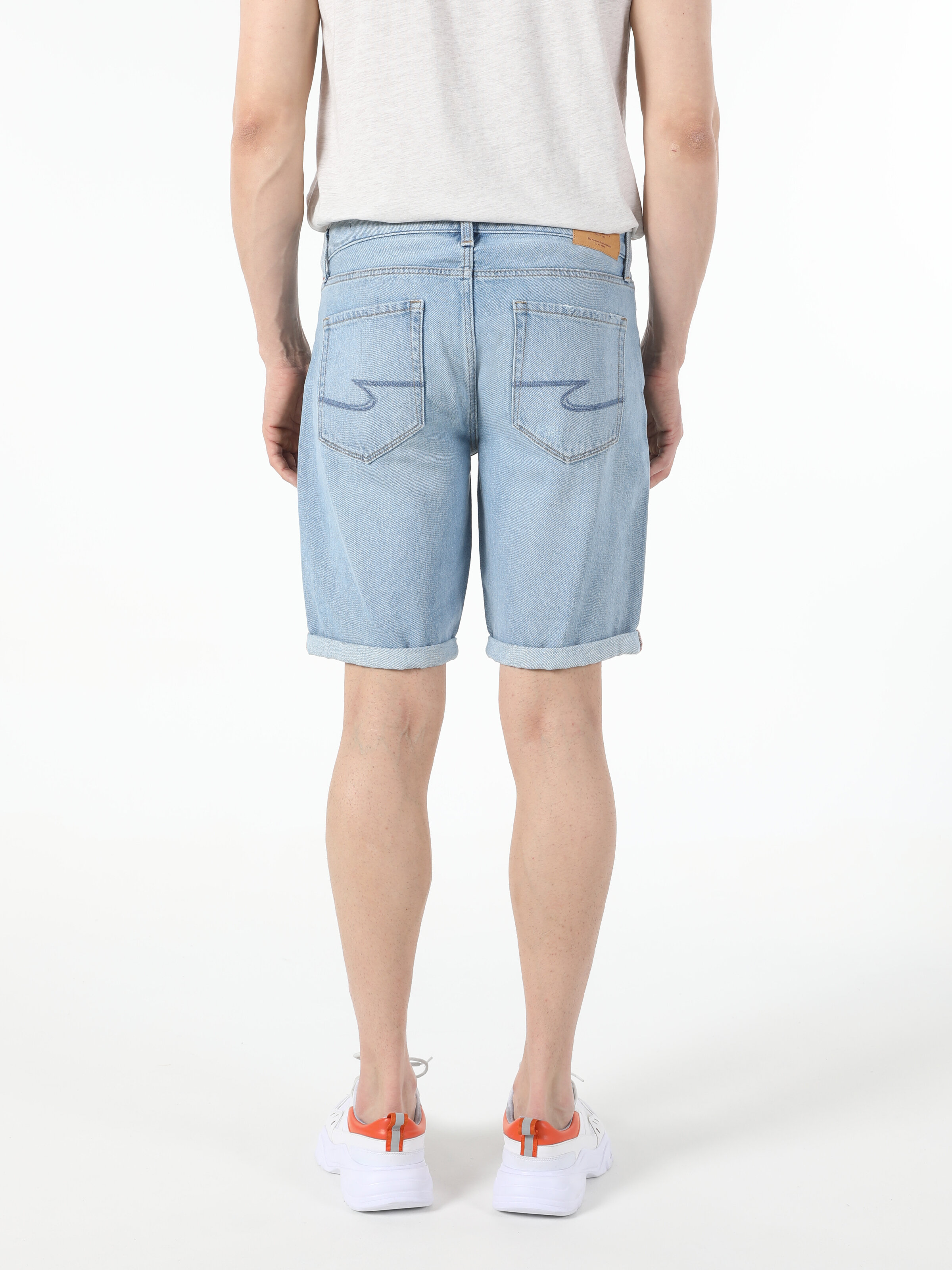 Afișați detalii pentru Short / Pantaloni Scurti De Barbati Denim Regular Fit 045 David Cl1054729