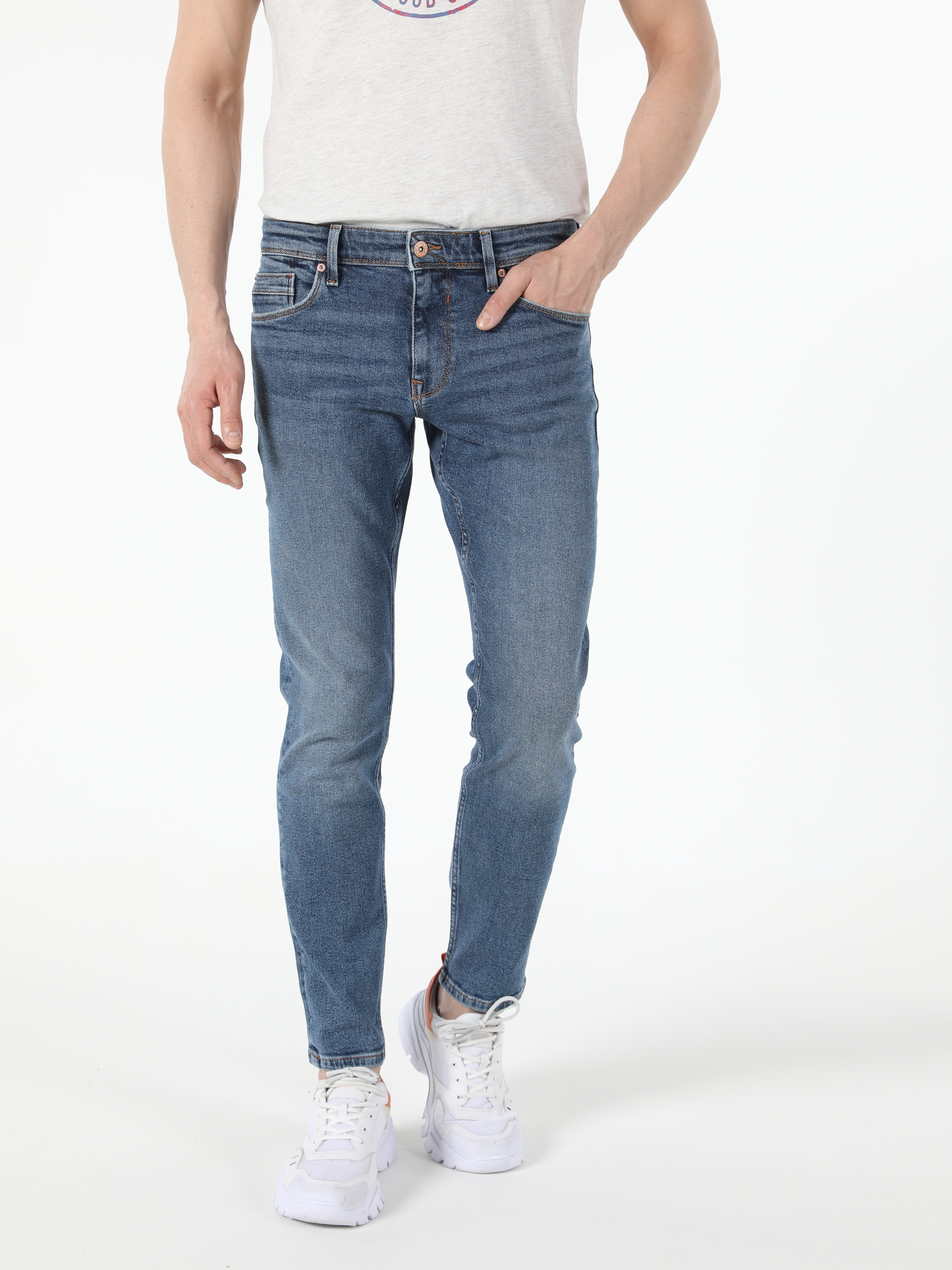 Afișați detalii pentru Pantaloni De Barbati Denim Slim Fit 041 Danny Cl1054544