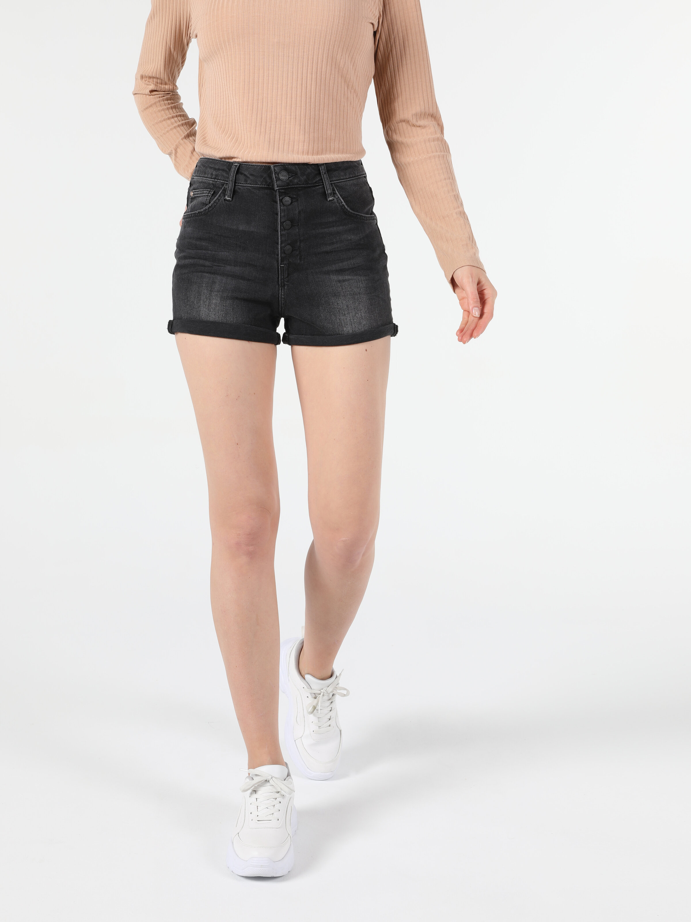 Afișați detalii pentru Short / Pantaloni Scurti De Dama Albastru Super Slim Fit  Cl1054624