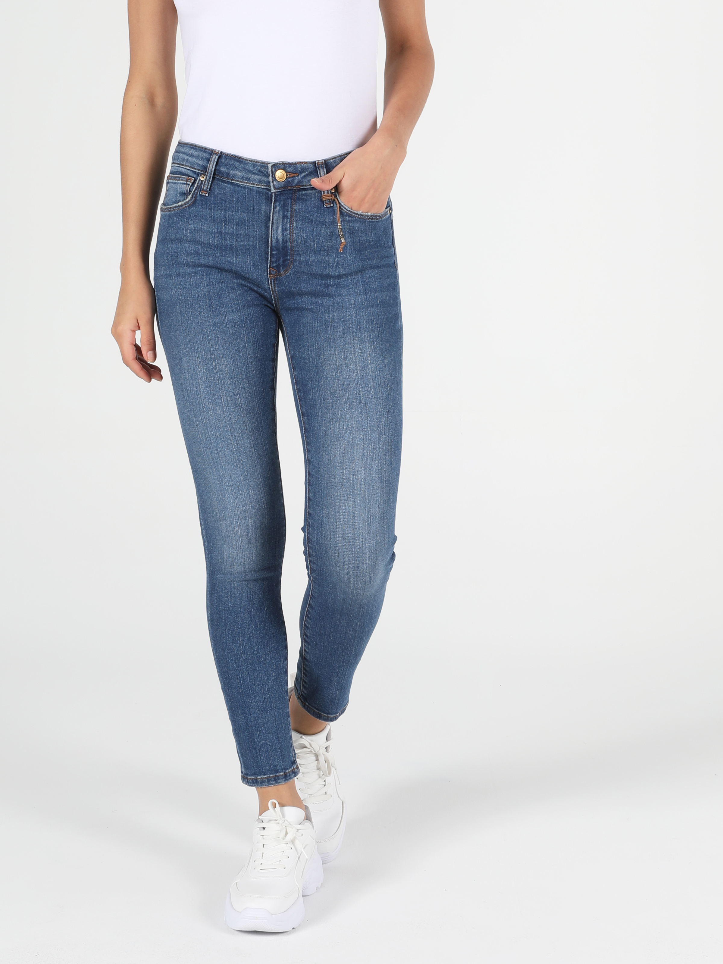 Afișați detalii pentru Pantaloni De Dama Denim Super Slim Fit 759 Lara Cl1051949