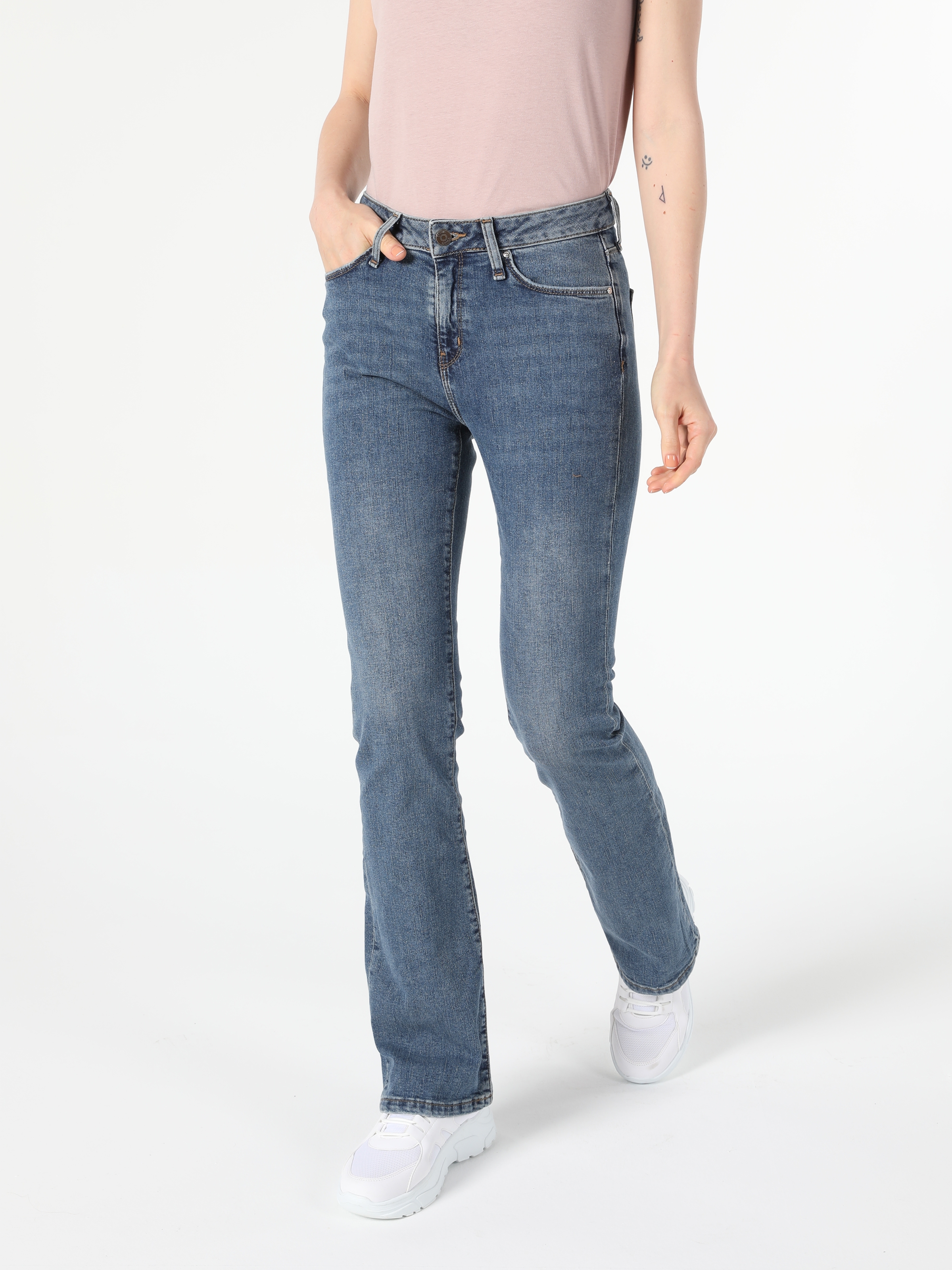 Afișați detalii pentru Pantaloni De Dama Denim Regular Fit 792 Mila Cl1054602