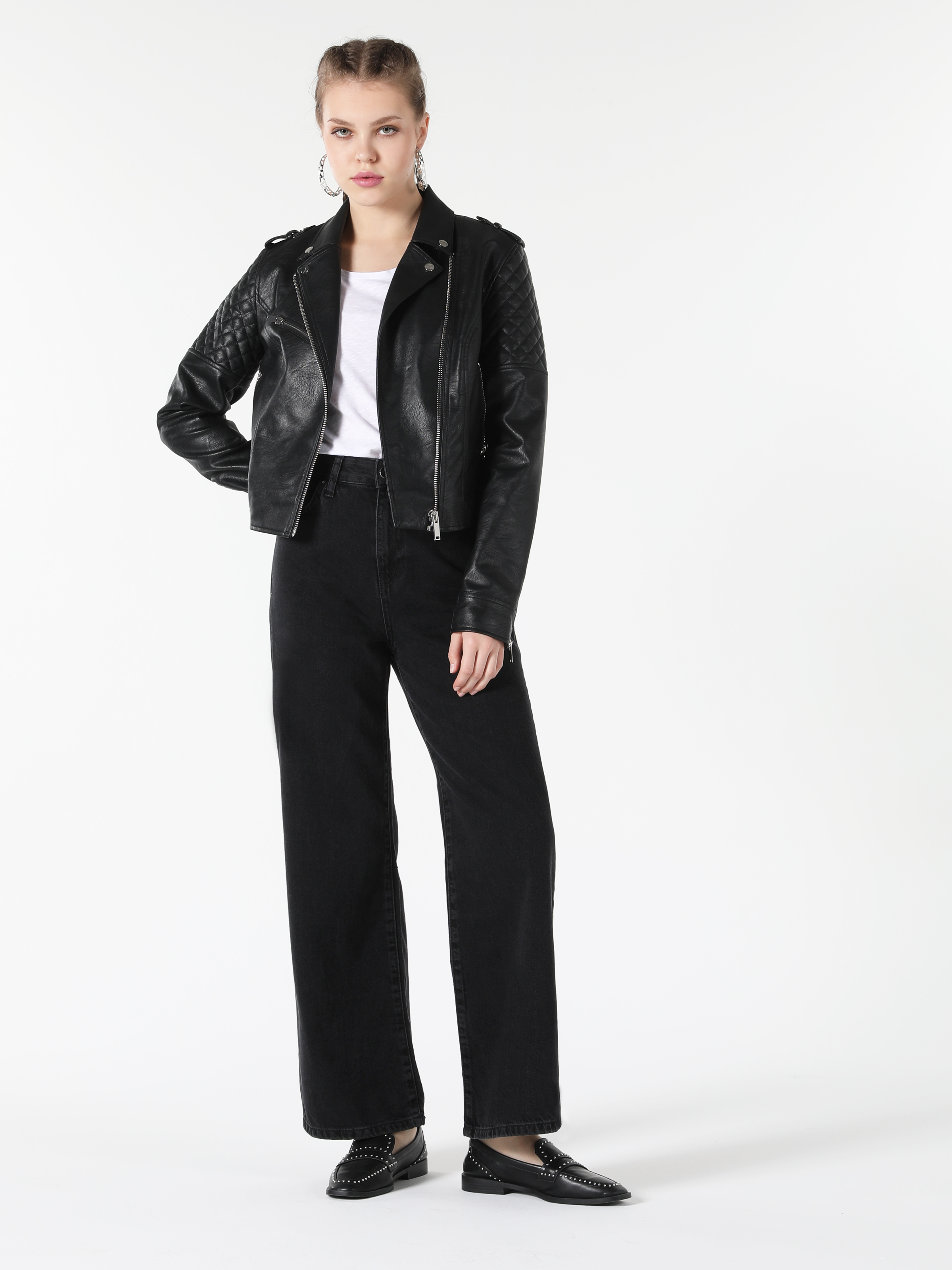 Afișați detalii pentru Jacheta De Dama Negru Slim Fit  Cl1055737