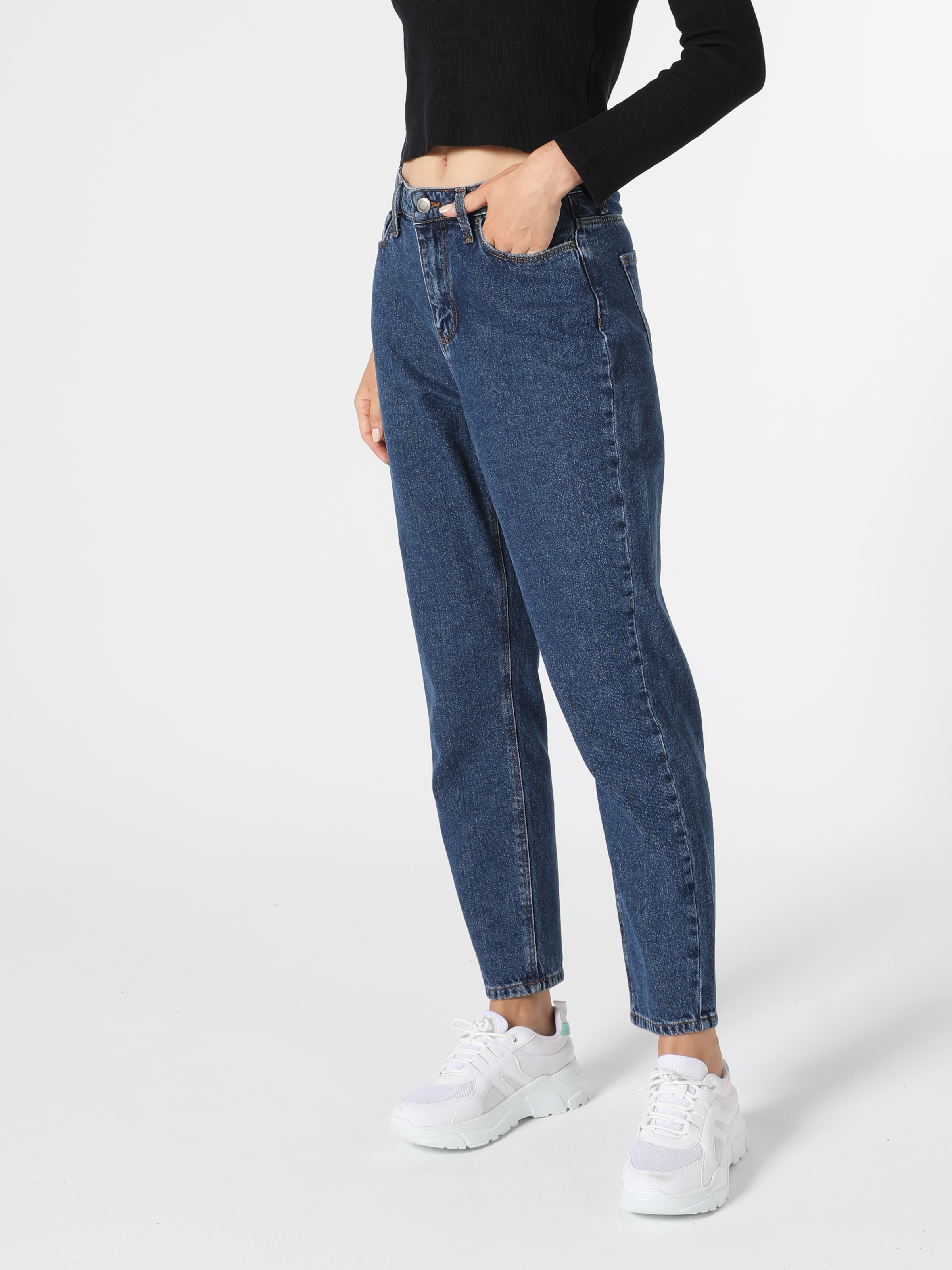 Afișați detalii pentru Pantaloni De Dama Denim Mom Fit 896  Maria Cl1056044