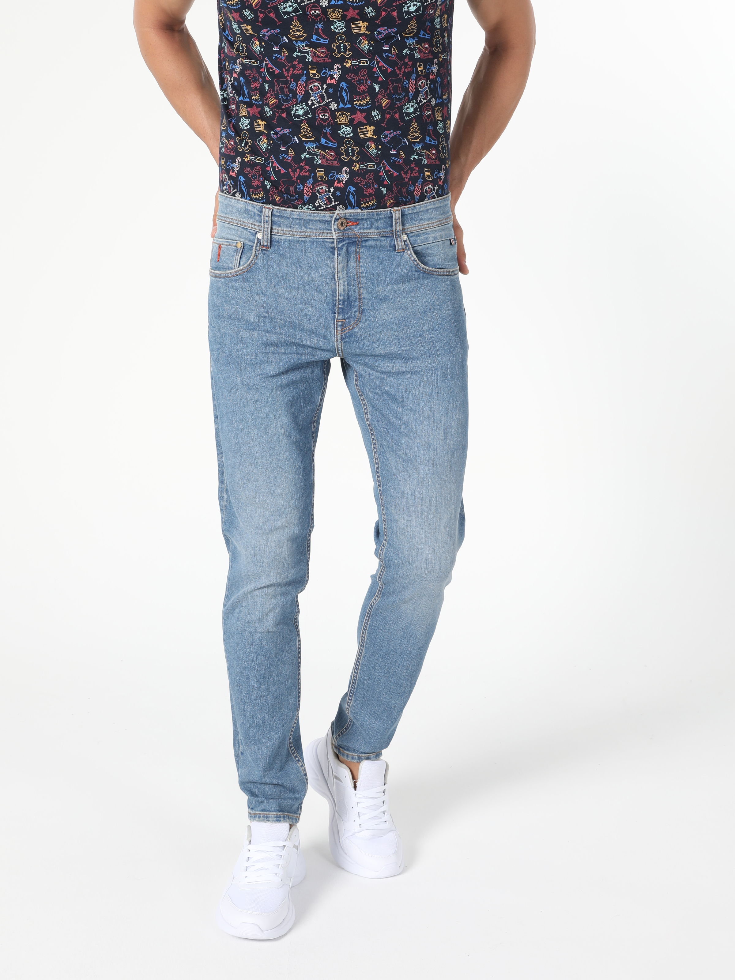 Afișați detalii pentru Pantaloni De Barbati Denim Slim Fit 041 Danny Cl1056059