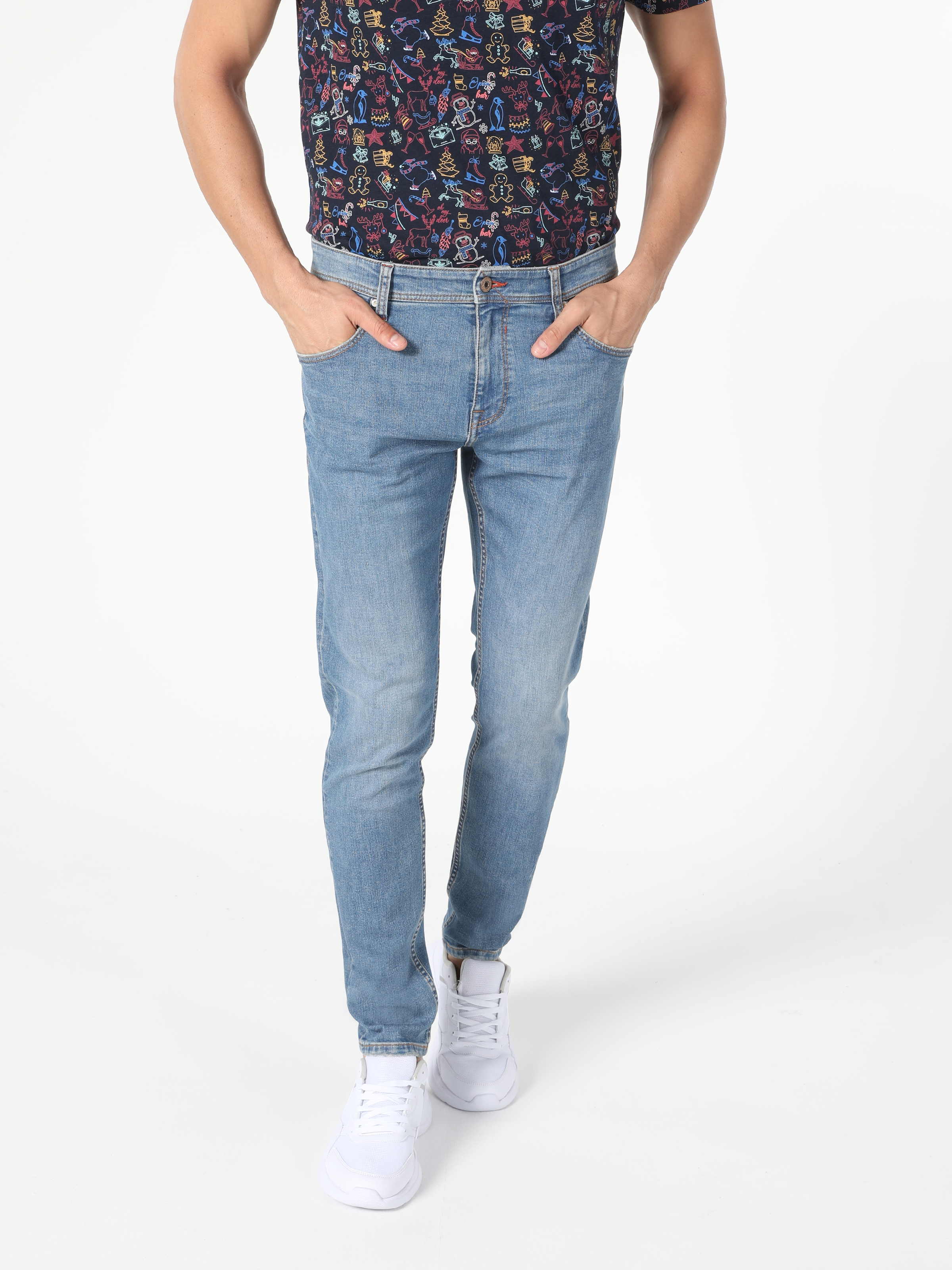 Afișați detalii pentru Pantaloni De Barbati Denim Slim Fit 041 Danny Cl1056059