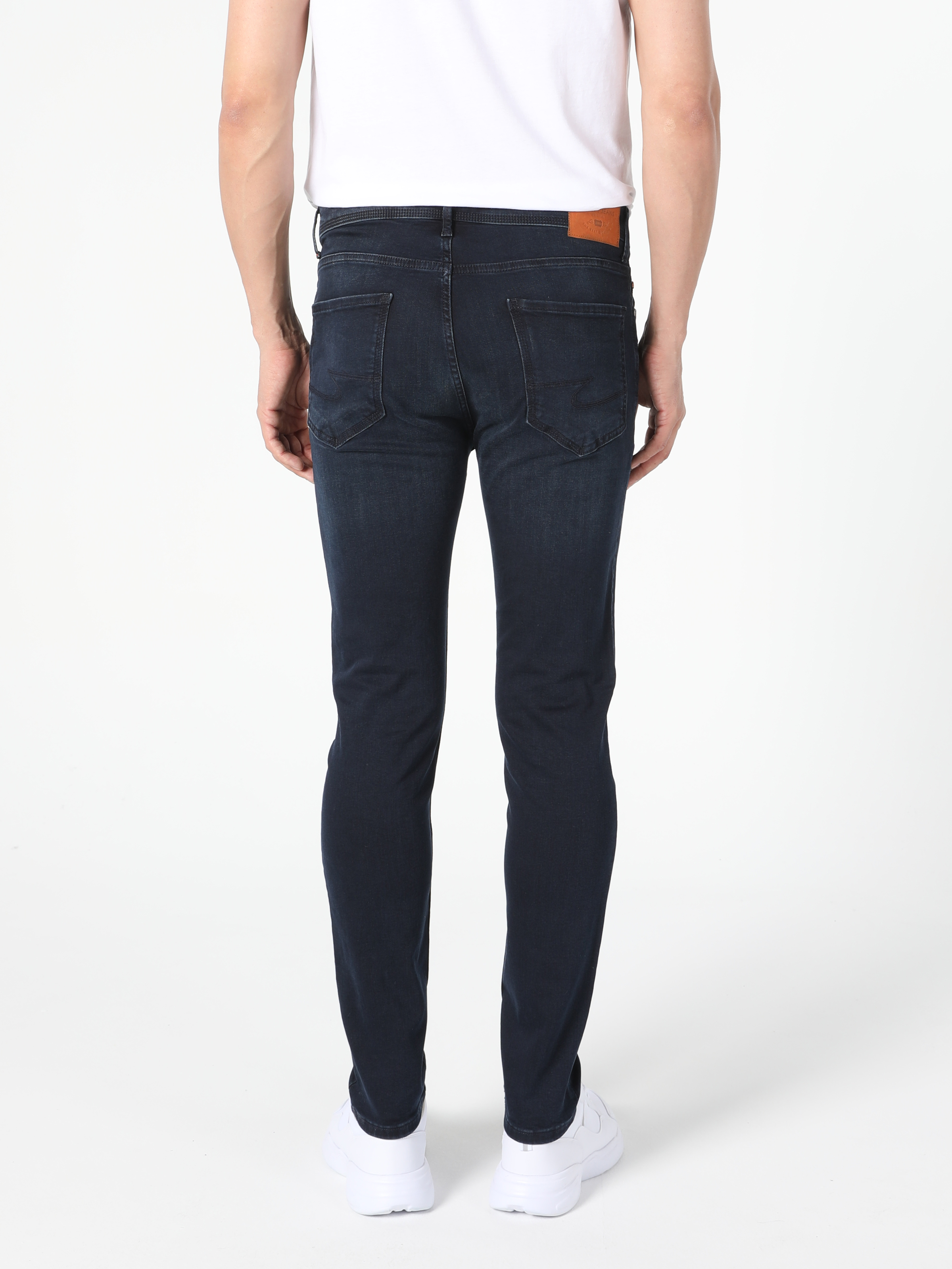 Afișați detalii pentru Pantaloni De Barbati Albastru Skinny Fit  Cl1056165