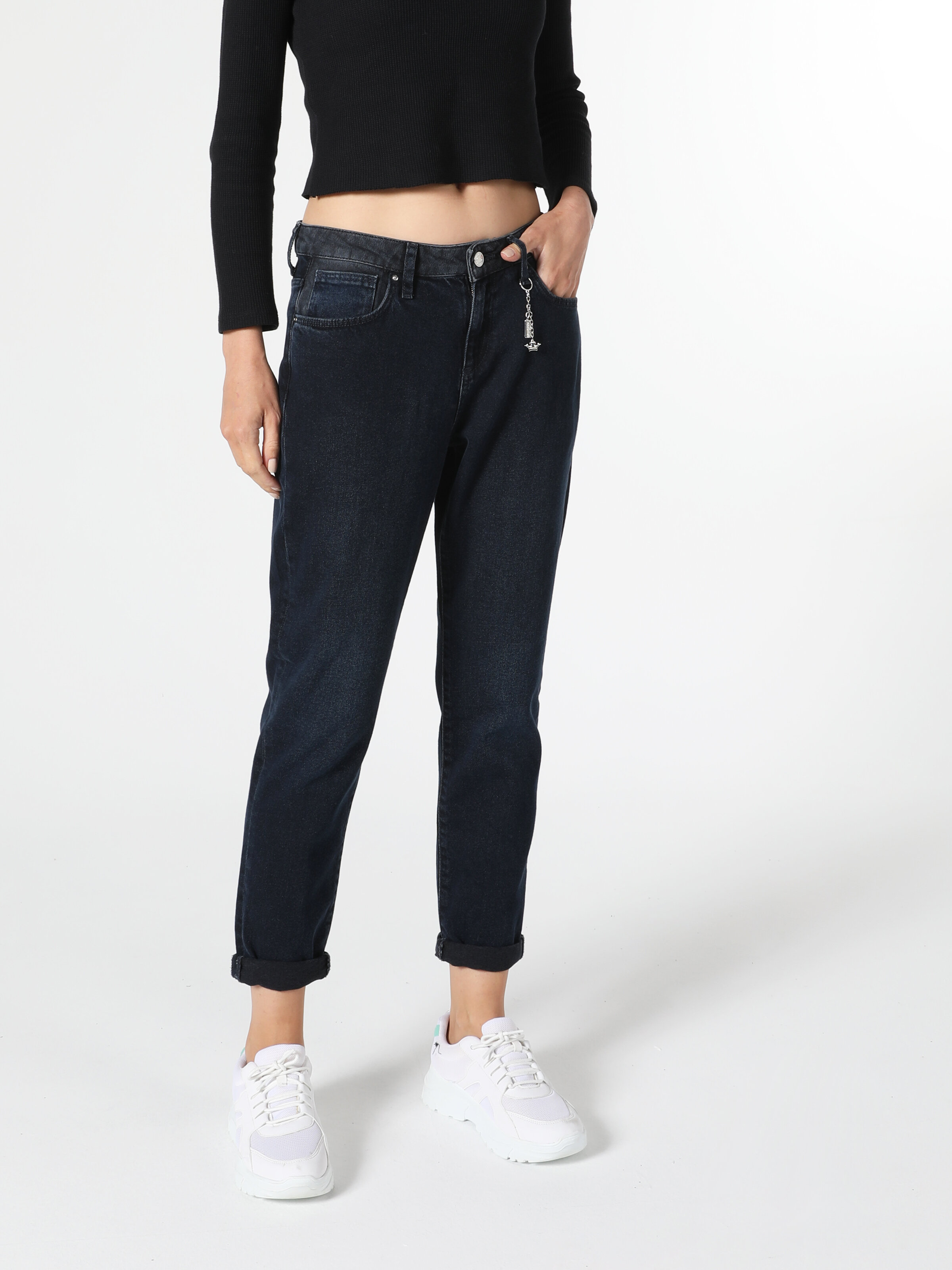 Afișați detalii pentru Pantaloni De Dama Denim Boyfriend Fit 893 Julia Cl1056328