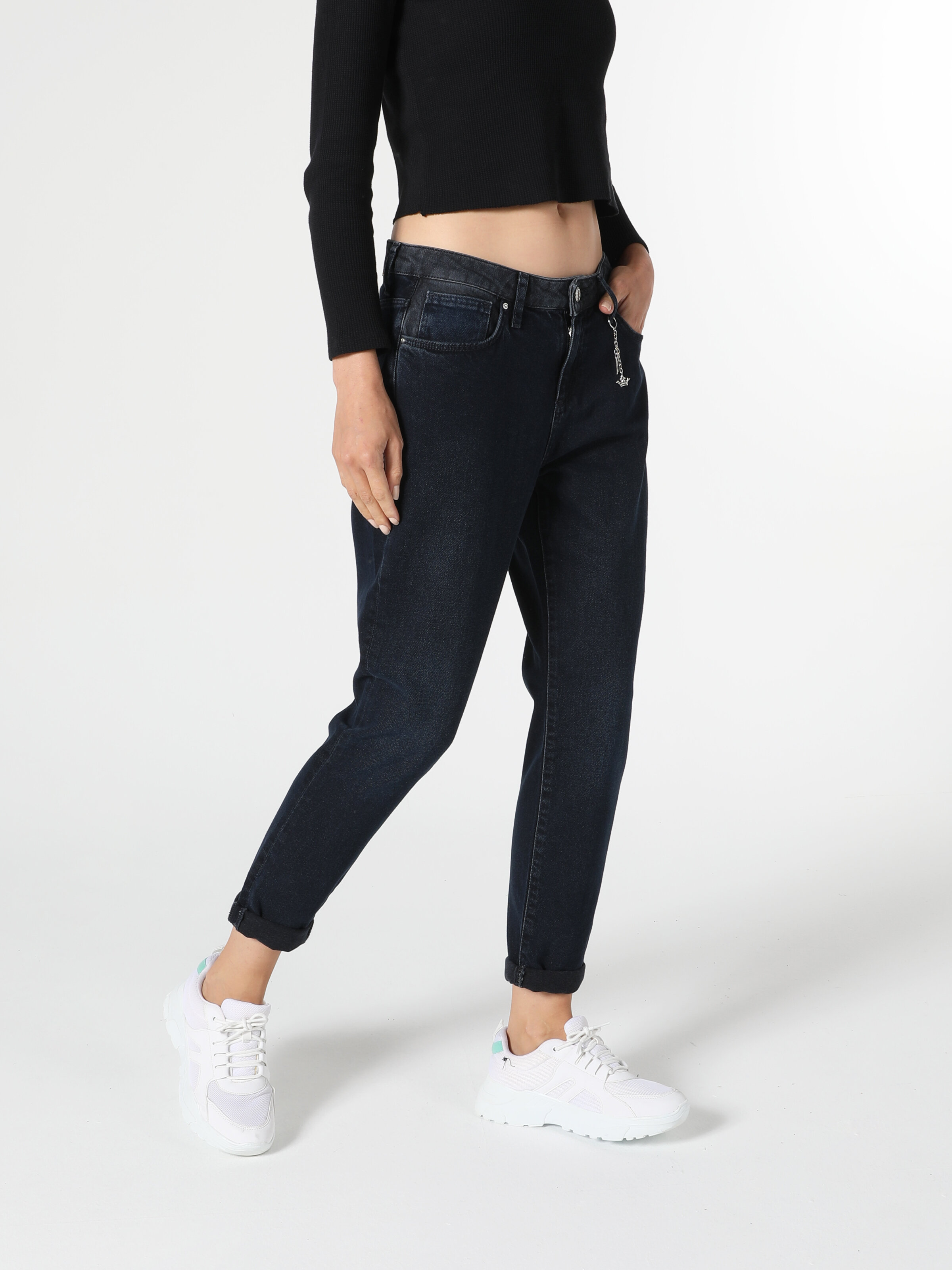 Afișați detalii pentru Pantaloni De Dama Denim Boyfriend Fit 893 Julia Cl1056328