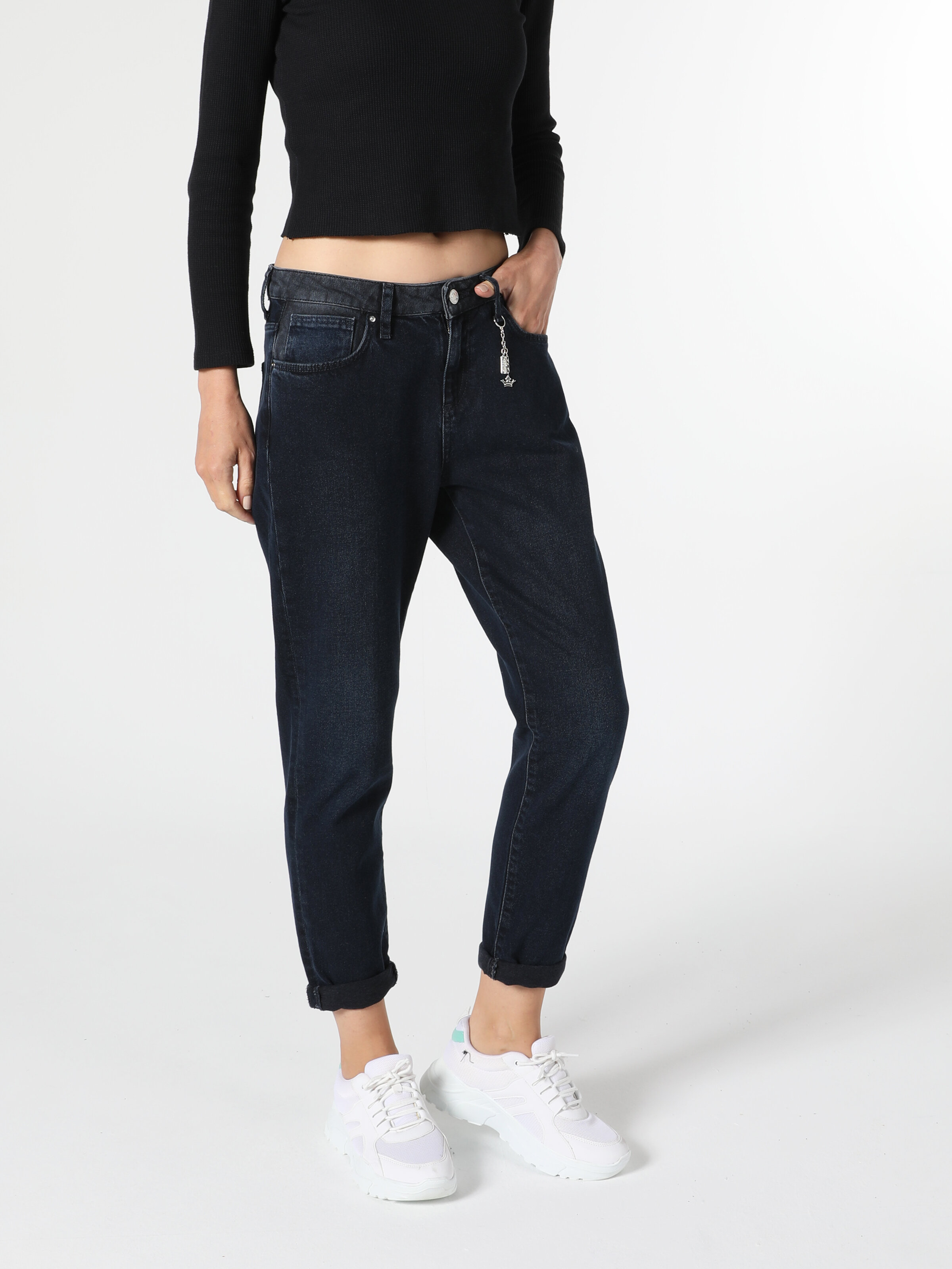 Afișați detalii pentru Pantaloni De Dama Denim Boyfriend Fit 893 Julia Cl1056328