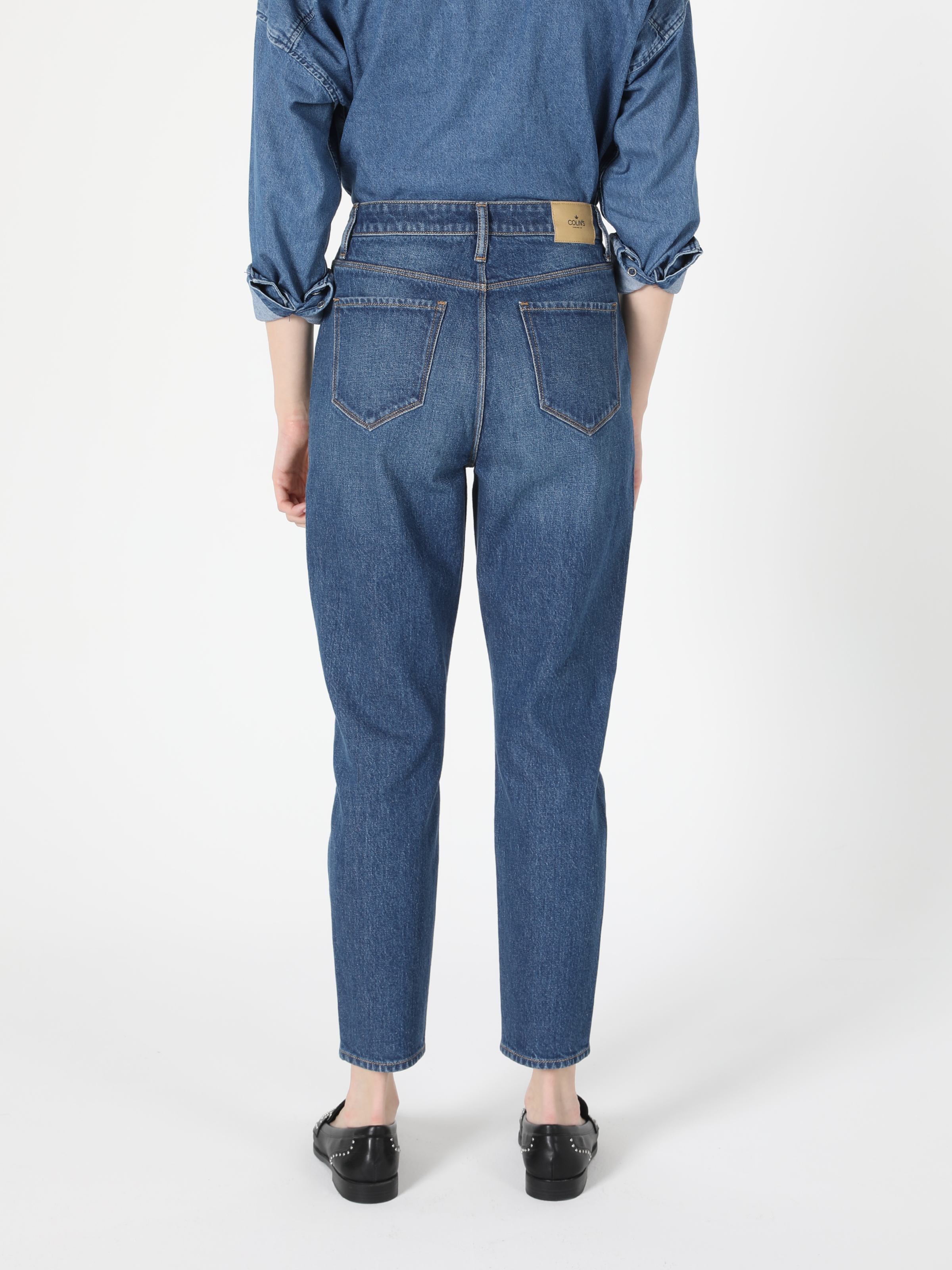 Afișați detalii pentru Pantaloni De Dama Denim Mom Fit 896  Maria Cl1056591