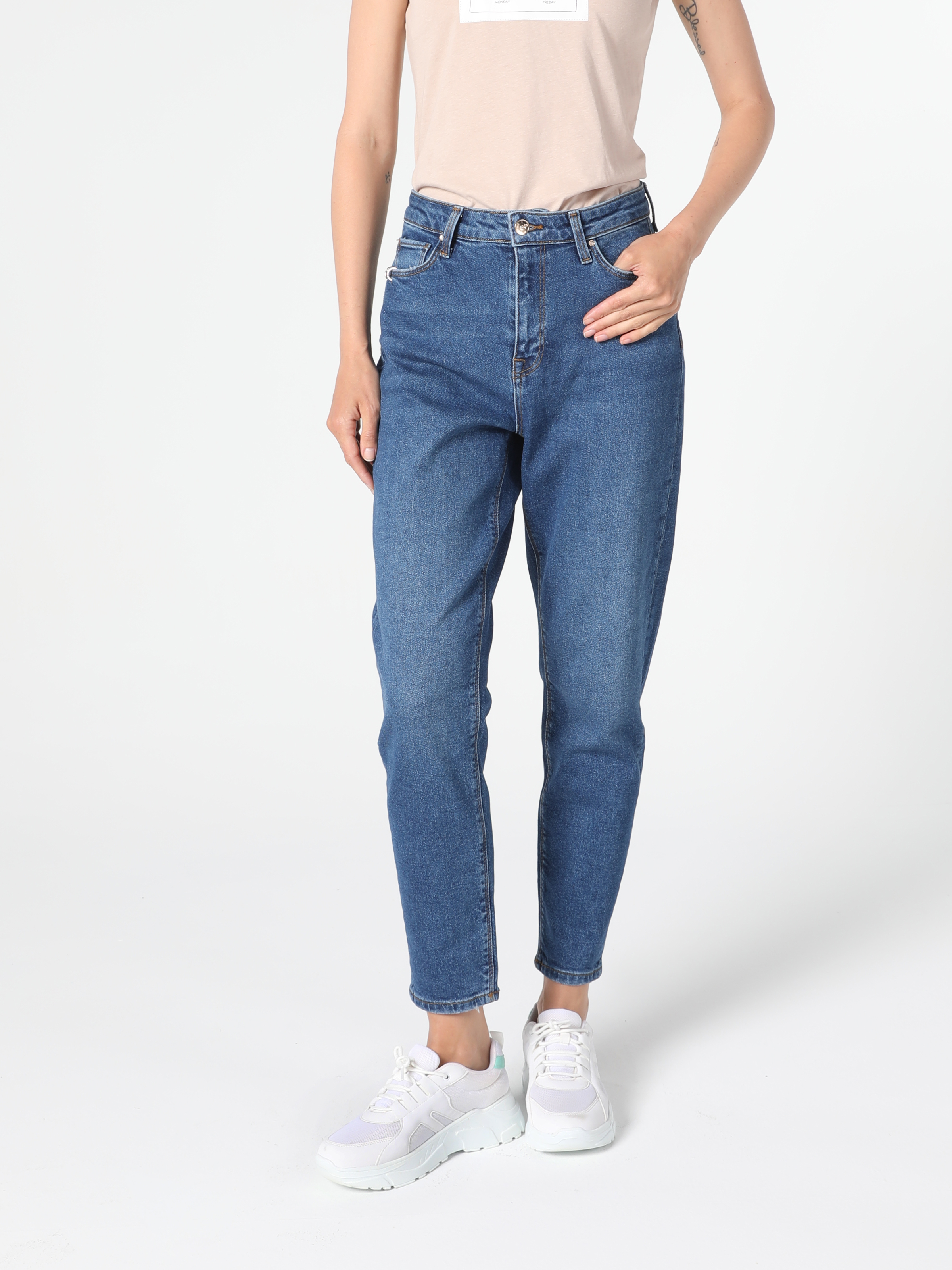 Afișați detalii pentru Pantaloni De Dama Denim Mom Fit 896  Maria Cl1056592