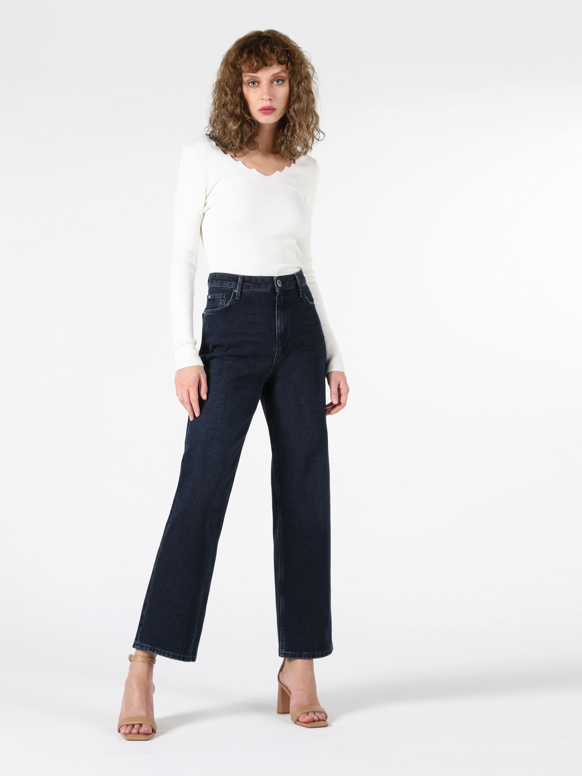 Afișați detalii pentru Pantaloni De Dama Denim Regular Fit 970 Berry Cl1056602