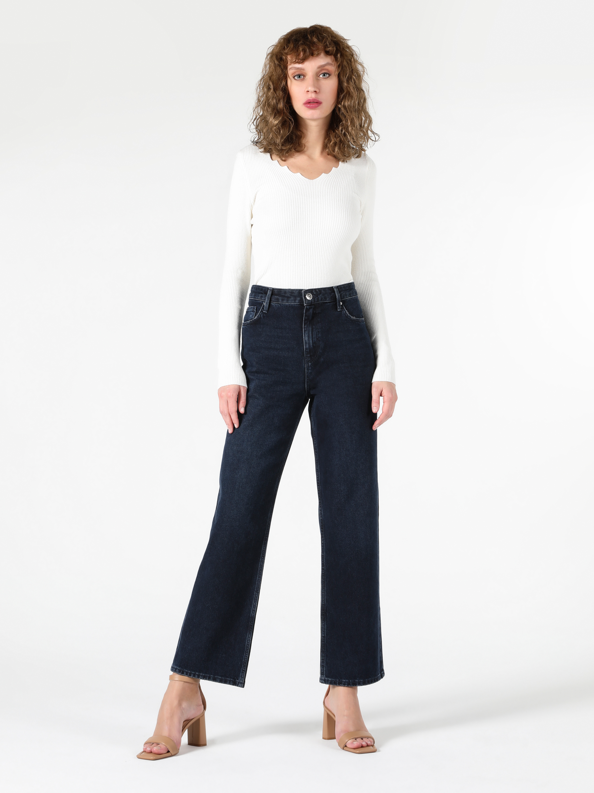 Afișați detalii pentru Pantaloni De Dama Denim Regular Fit 970 Berry Cl1056602