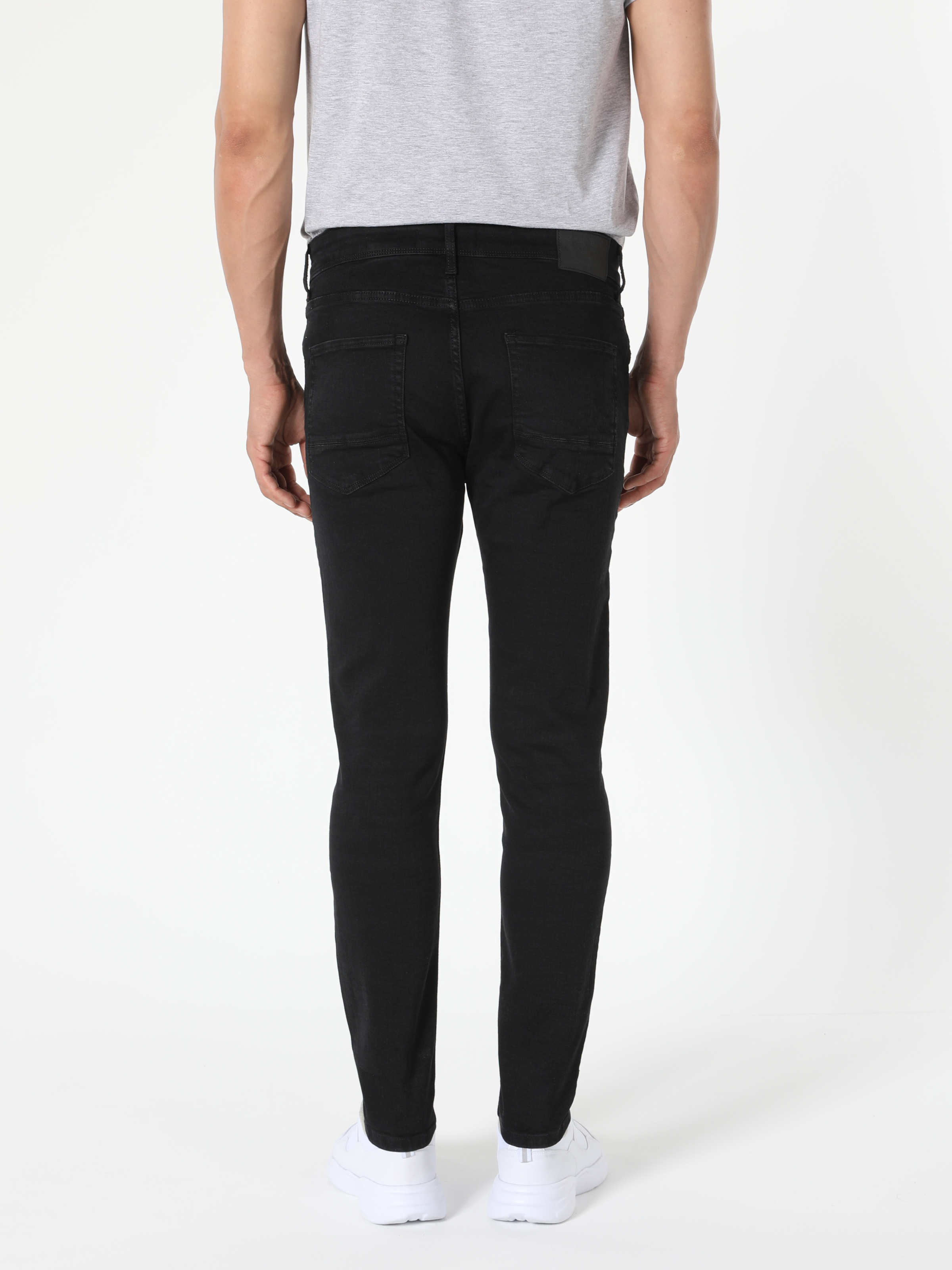 Afișați detalii pentru Pantaloni De Barbati Negru Skinny Fit  Cl1056605