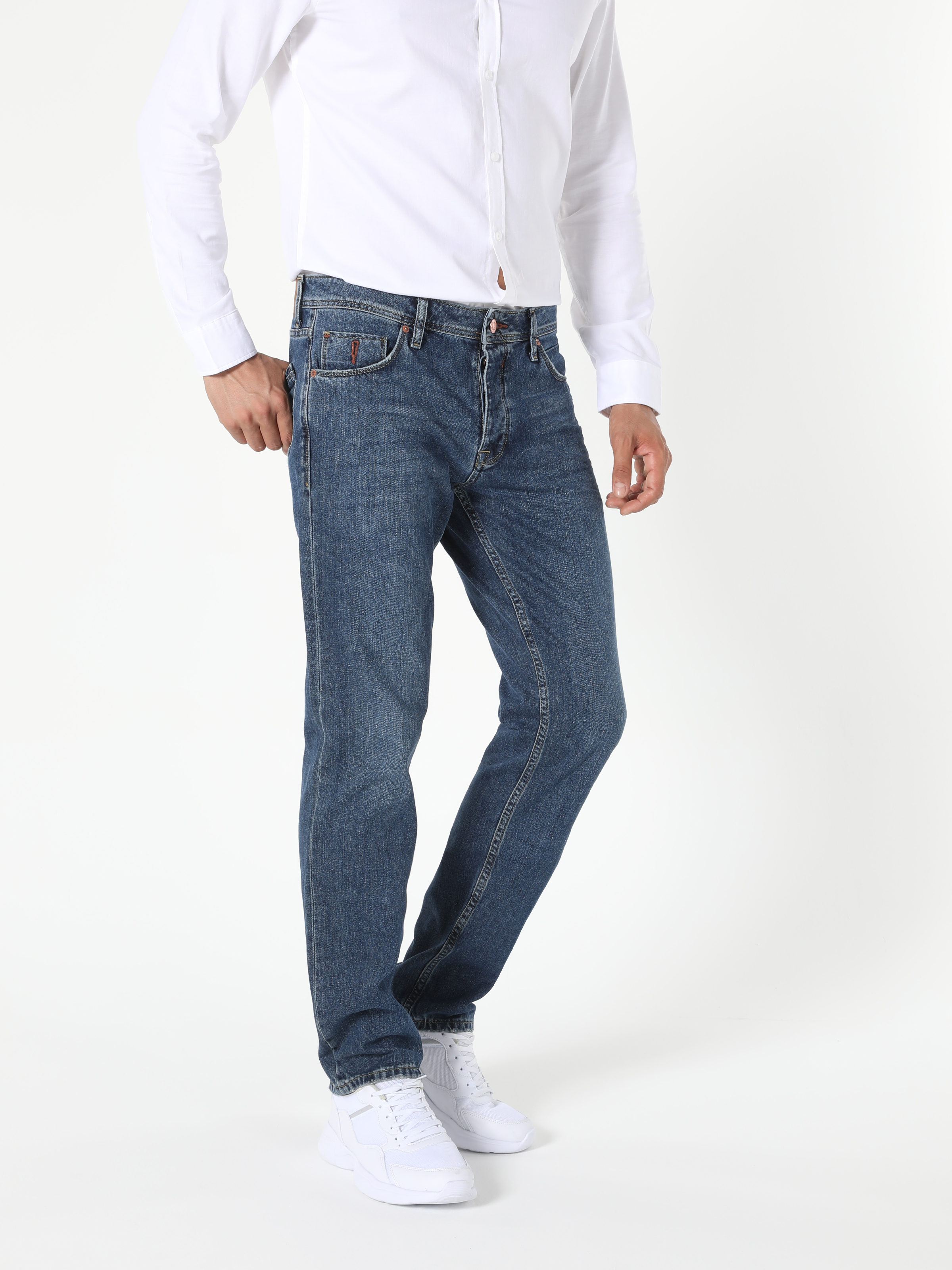 Afișați detalii pentru Pantaloni De Barbati Denim Regular Fit 045 David Cl1057151